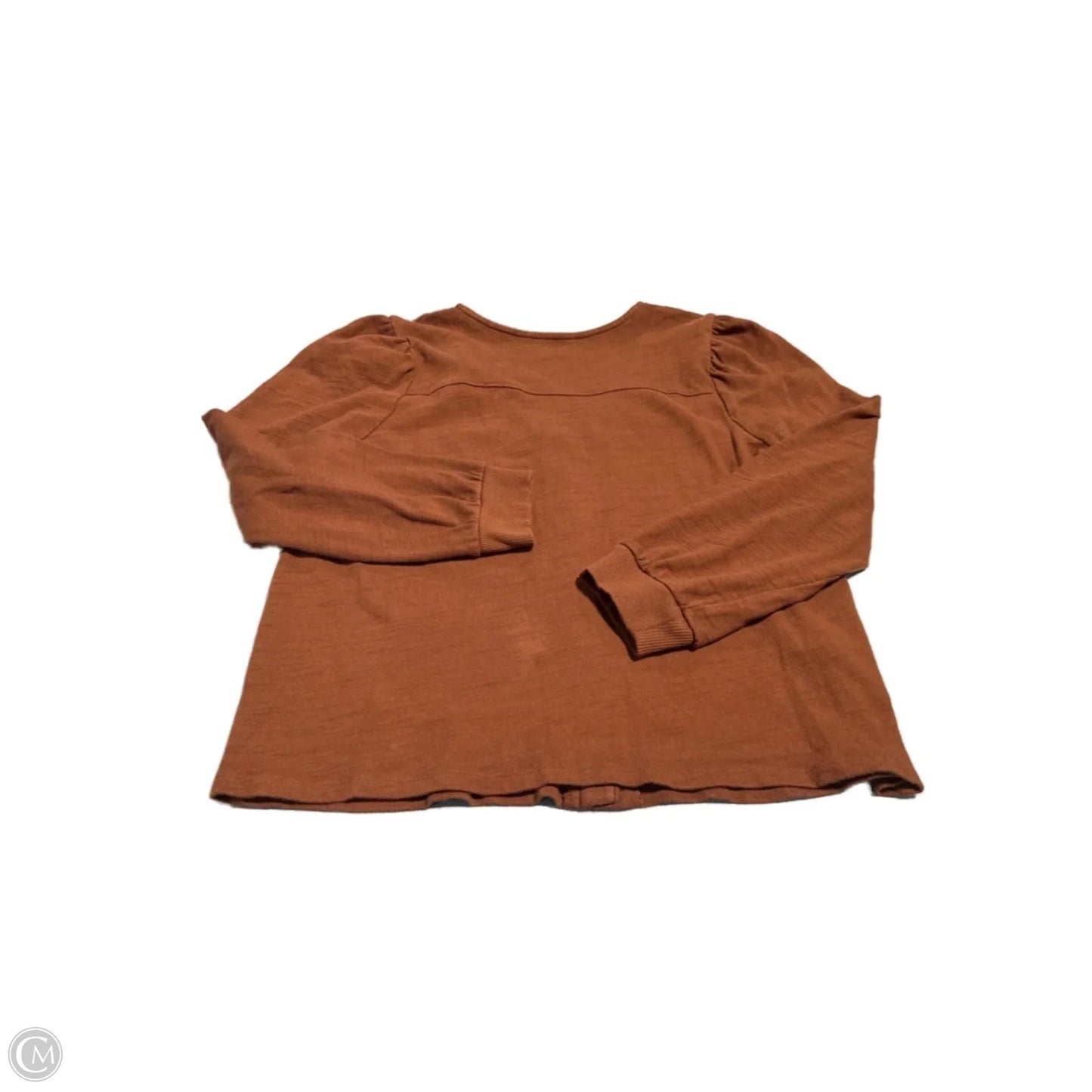 Top Long Sleeve By Sonoma In Brown, Size: L
