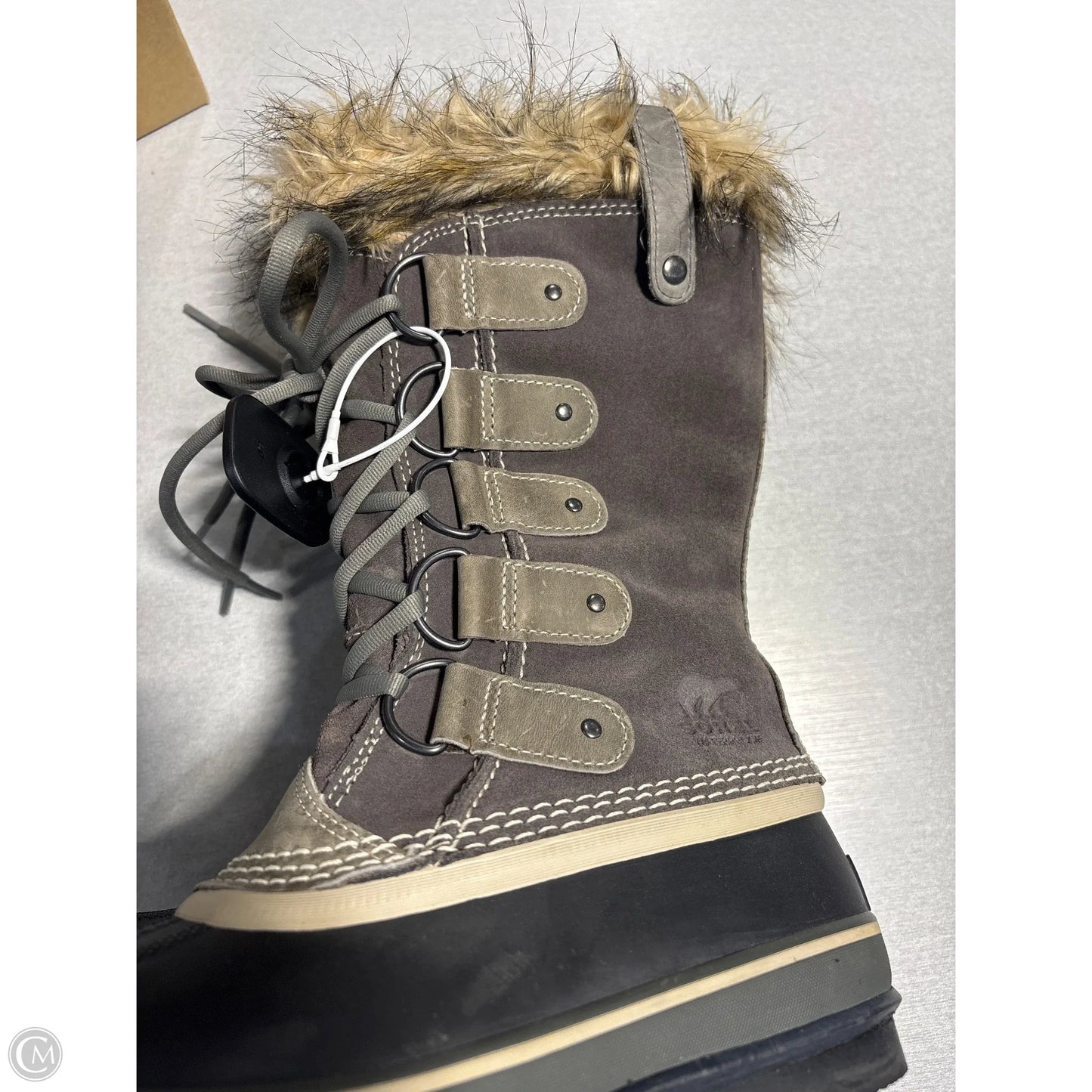 Boots Knee Heels By Sorel In Tan, Size: 8