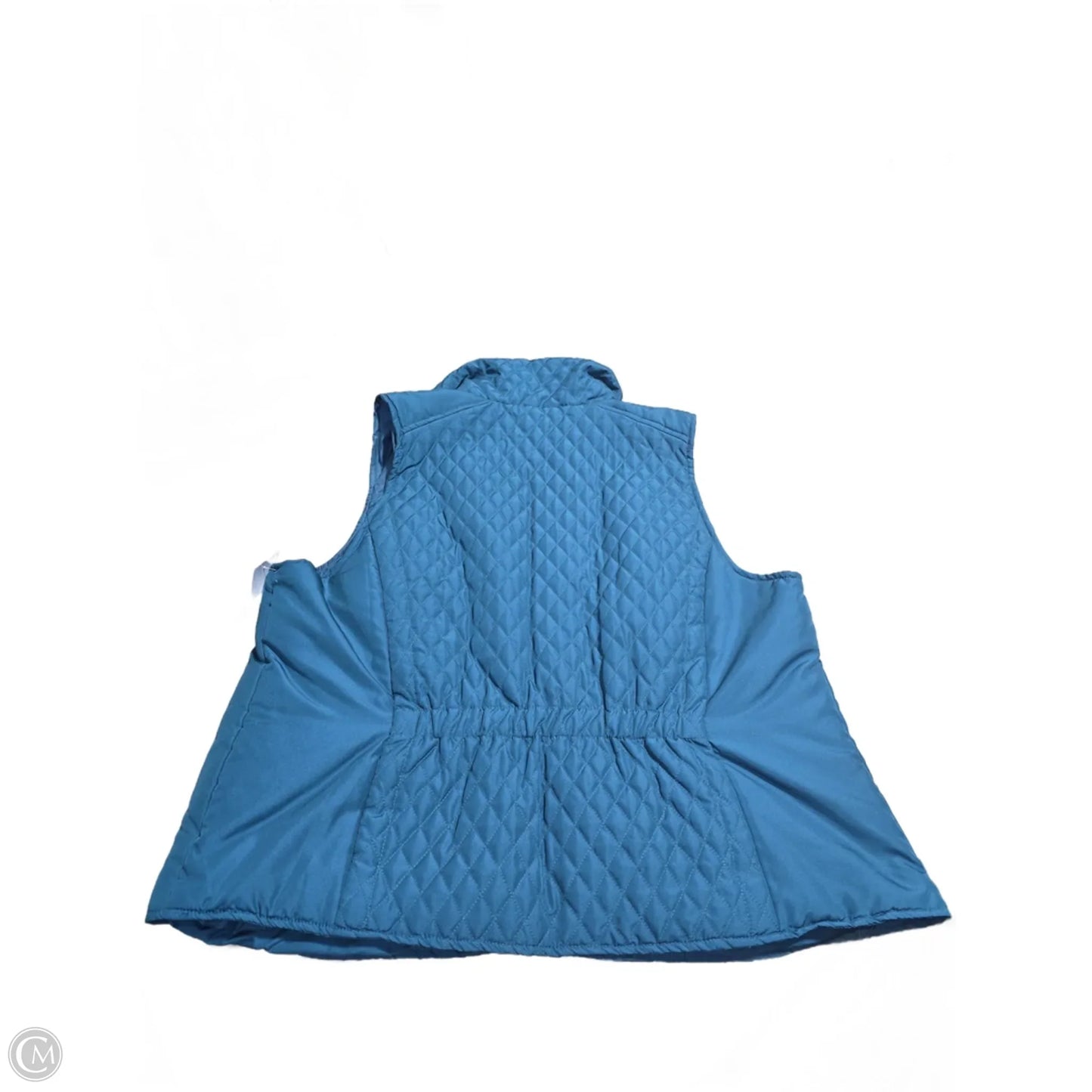 Vest Puffer & Quilted By Cj Banks In Teal, Size: 1x