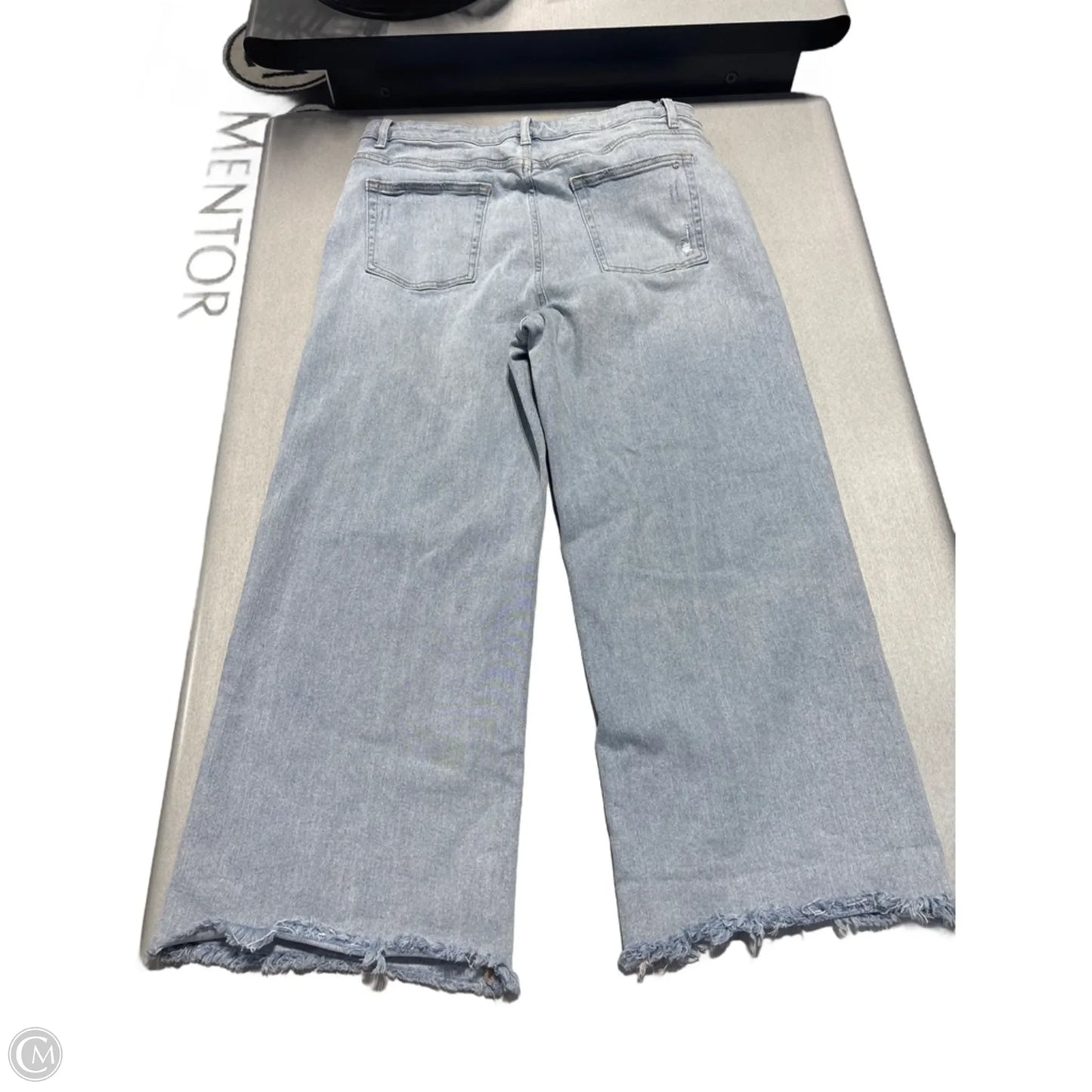 Jeans Wide Leg By Cmc In Blue Denim, Size: 14