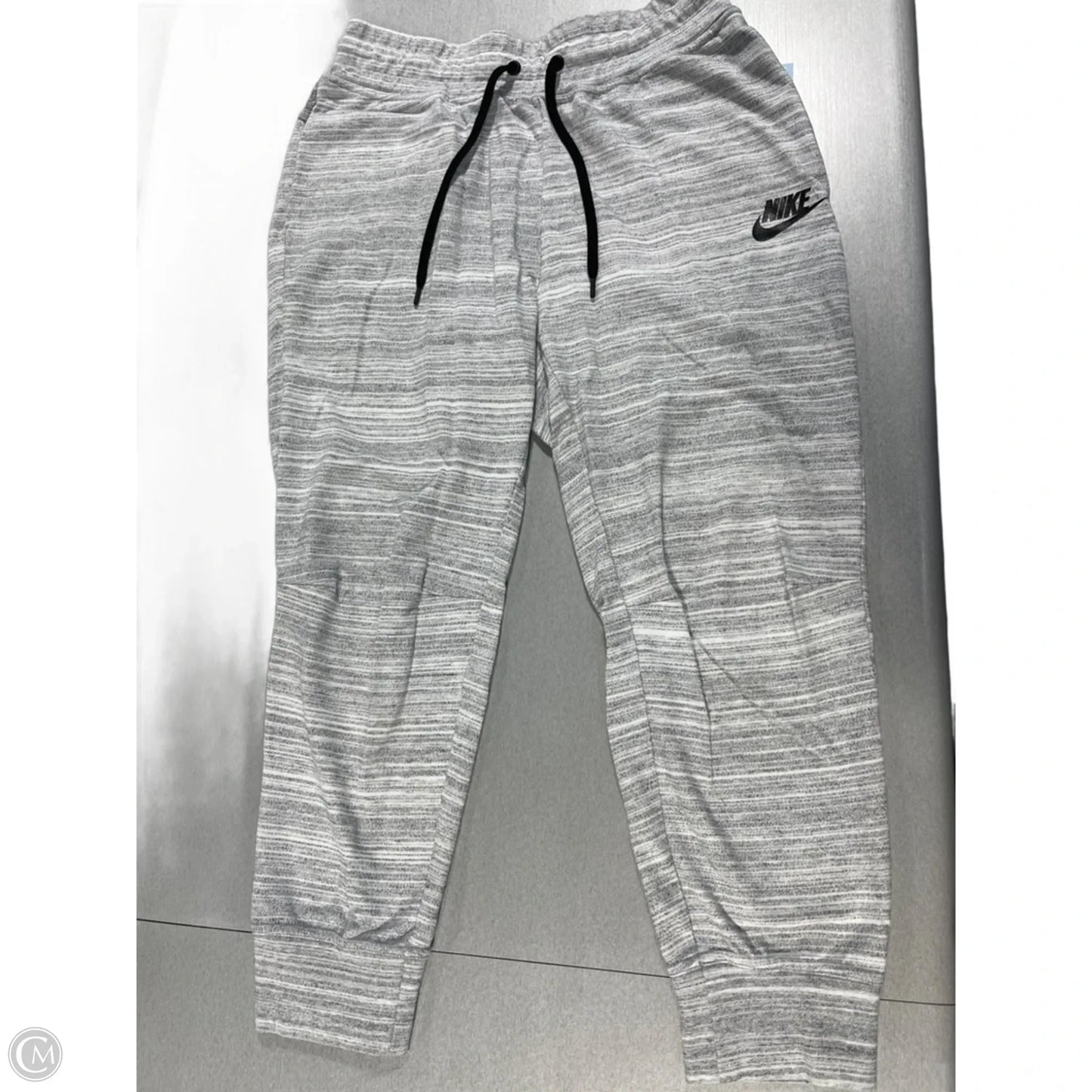 Athletic Pants By Nike In Grey, Size: L