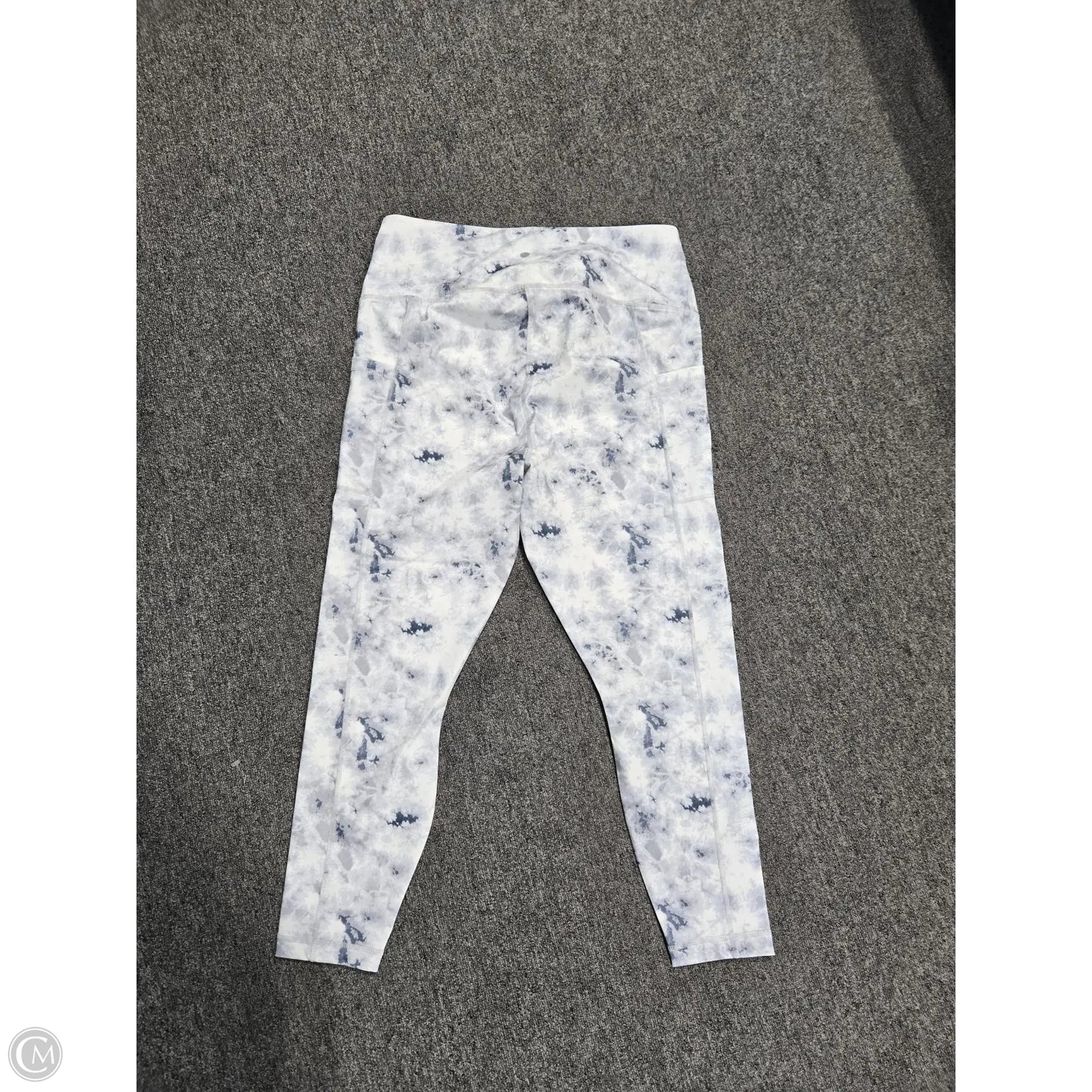 Athletic Leggings By Yogalicious In Grey, Size: 1x