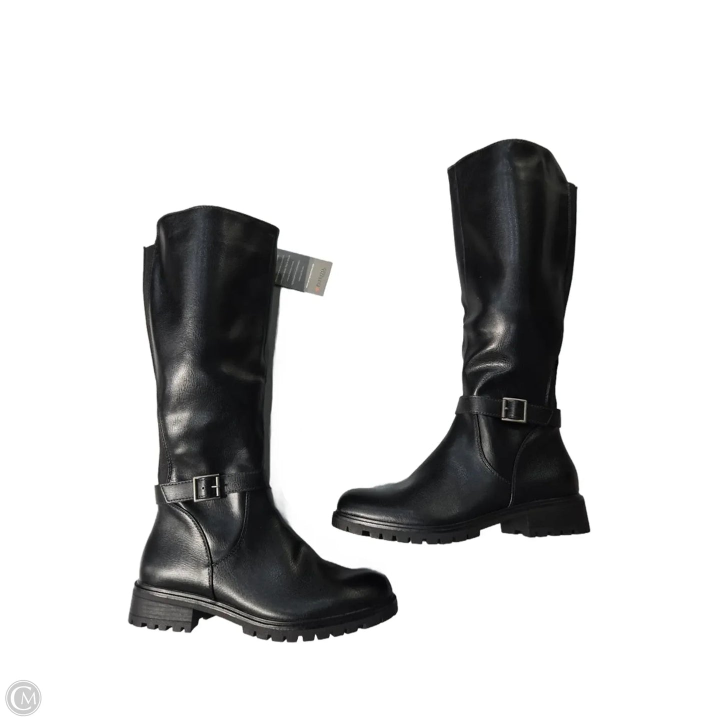 Boots Knee Flats By Spring Step In Black, Size: 10
