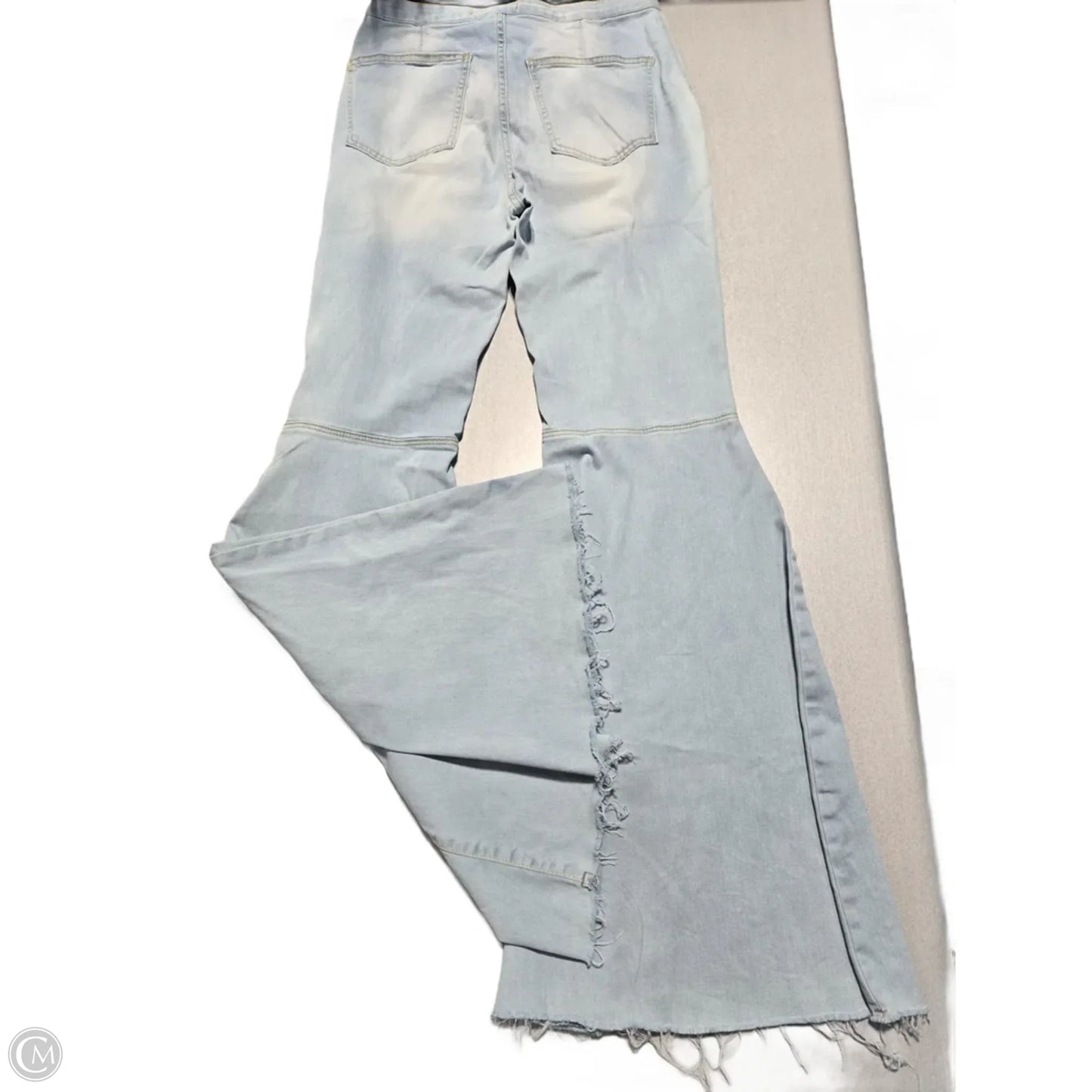 Jeans Flared By Free People In Blue Denim, Size: 10