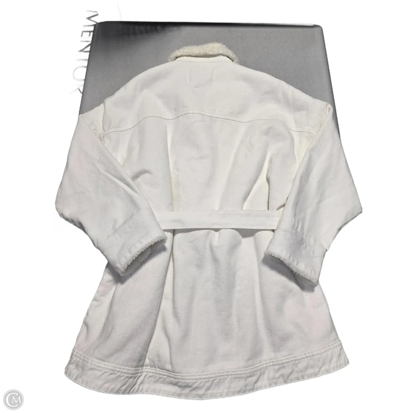 Coat Faux Fur & Sherpa By Lola In White, Size: Xl