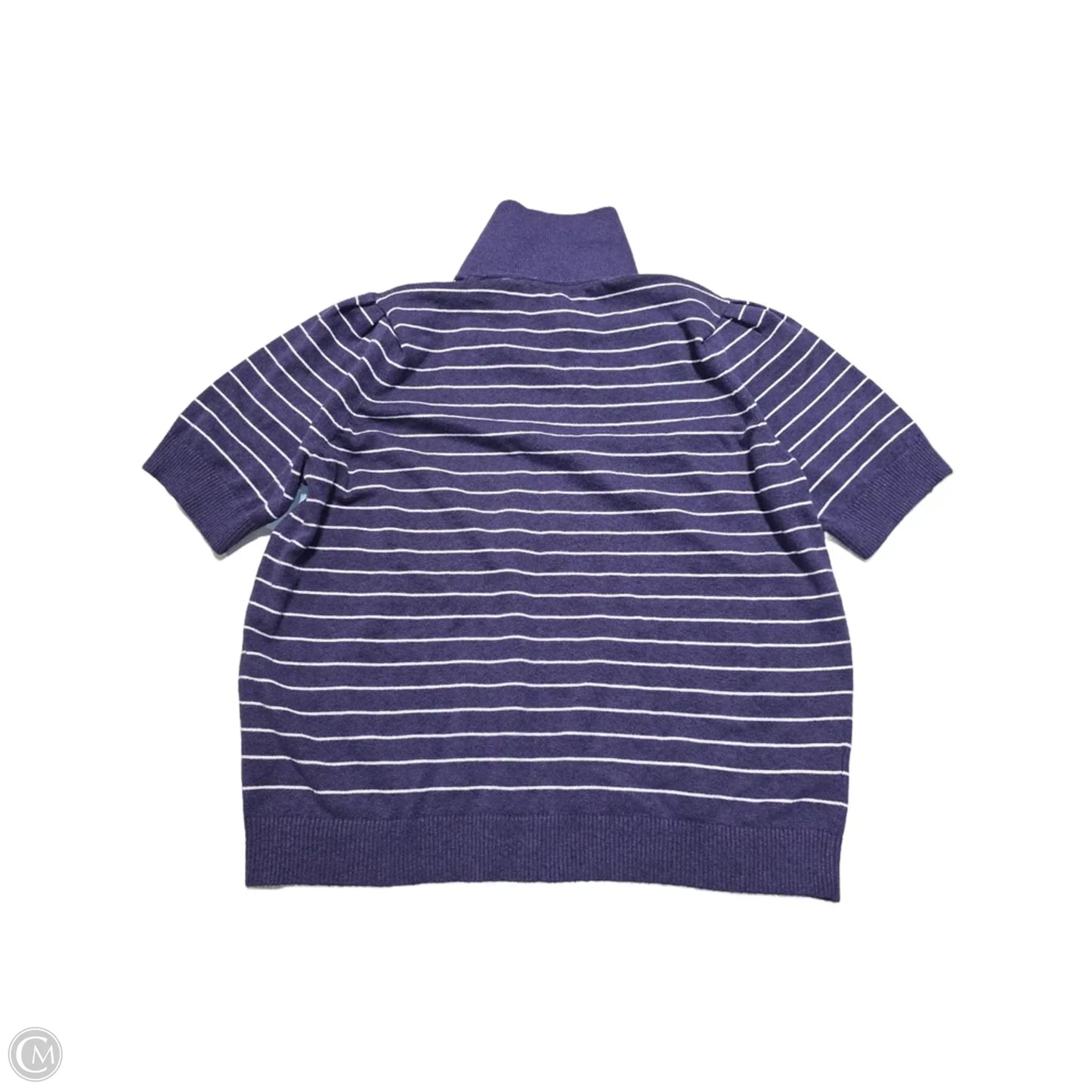 Top Short Sleeve By Loft In Purple, Size: Xl