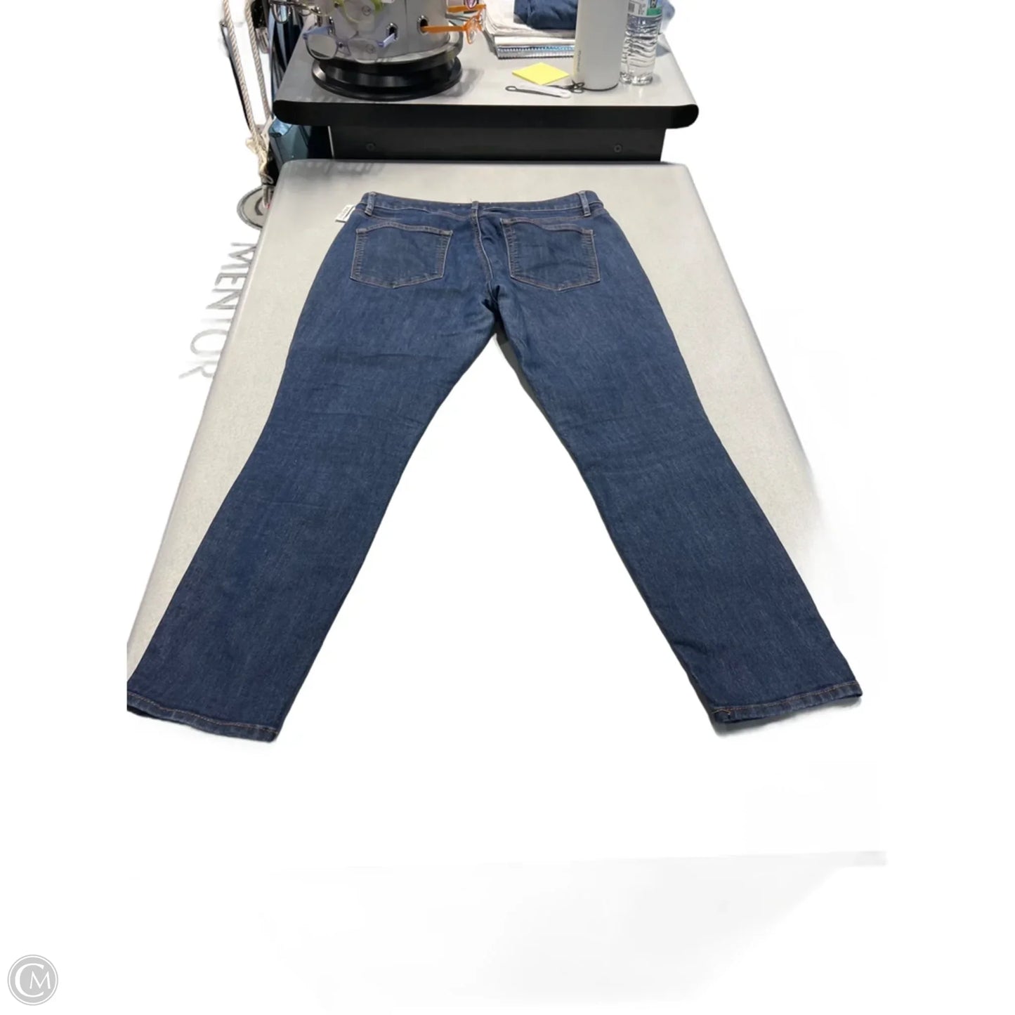 Jeans Straight By Loft In Blue Denim, Size: 10