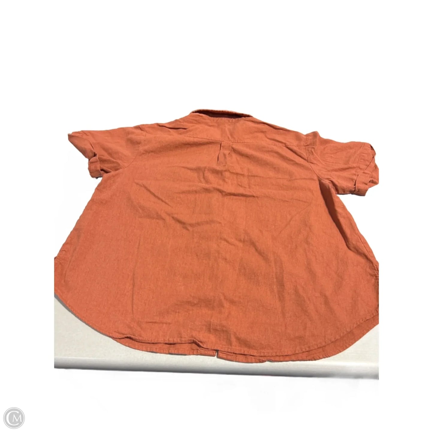 Top Short Sleeve By Ava & Viv In Orange, Size: 1x