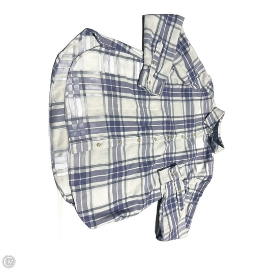 Top Long Sleeve By Jachs Girlfirend In Plaid Pattern, Size: S