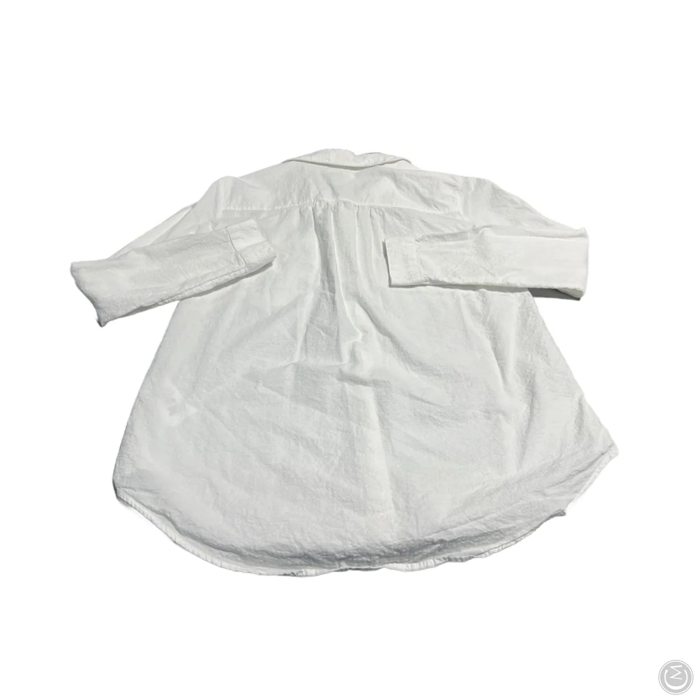 Top Long Sleeve By Anthropologie In White, Size: S