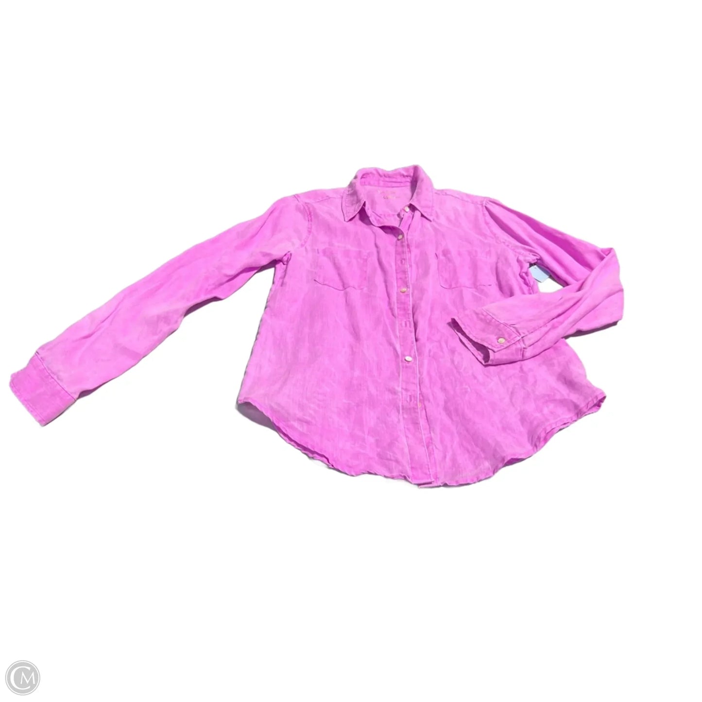 Top Long Sleeve Designer By Lilly Pulitzer In Pink, Size: S