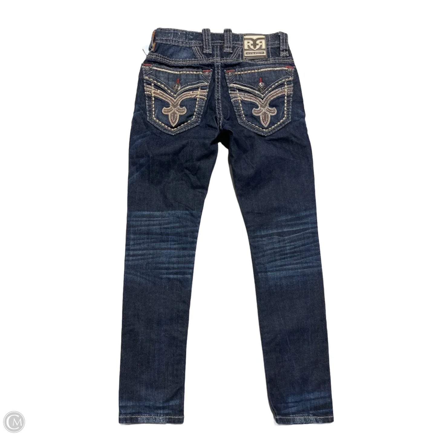 Jeans Straight By Rock Revival In Blue Denim, Size: 6