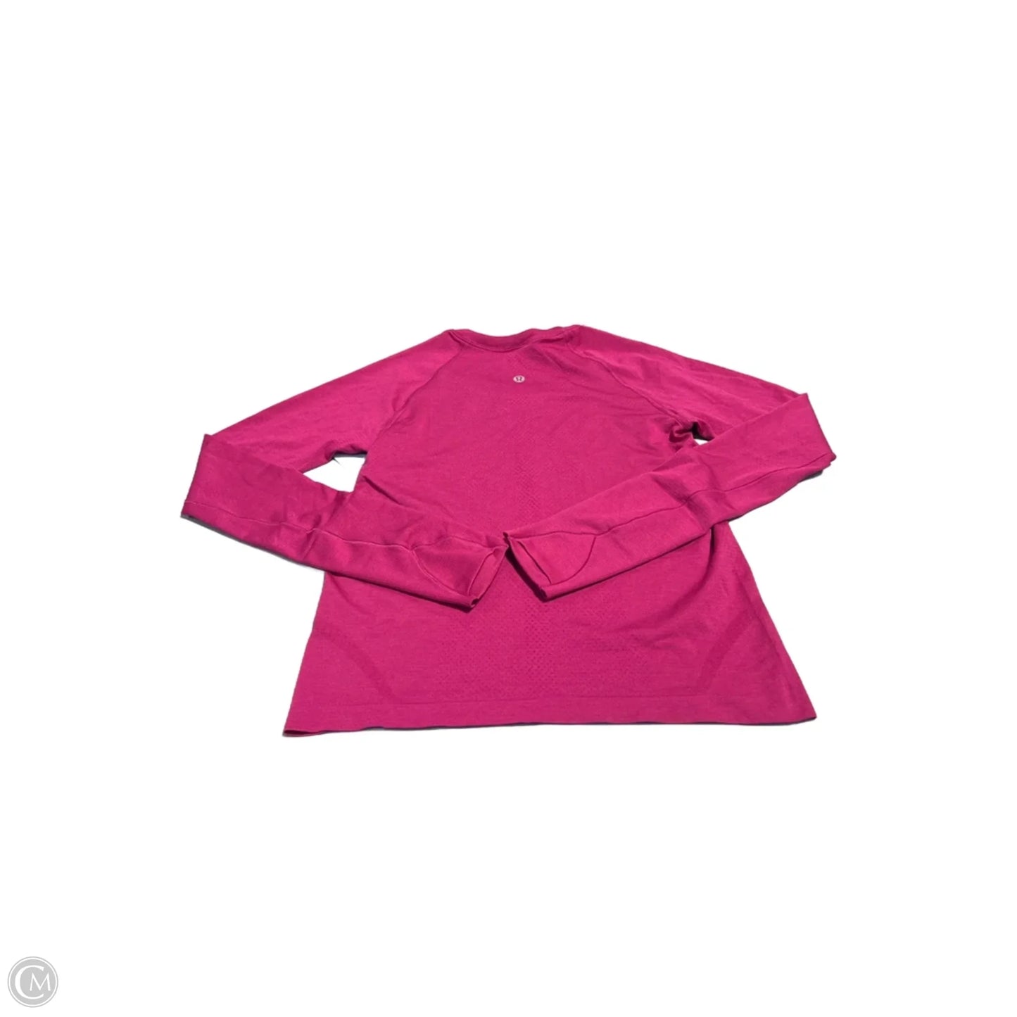 Athletic Top Long Sleeve Collar By Lululemon In Pink, Size: M