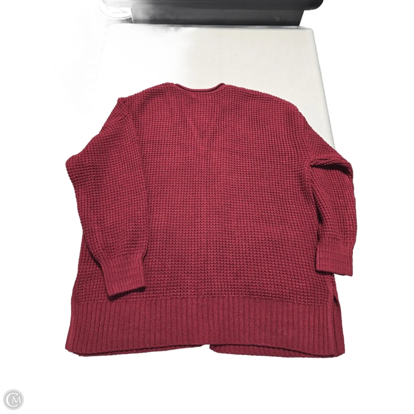 Cardigan By Zenana Outfitters In Red, Size: 1x