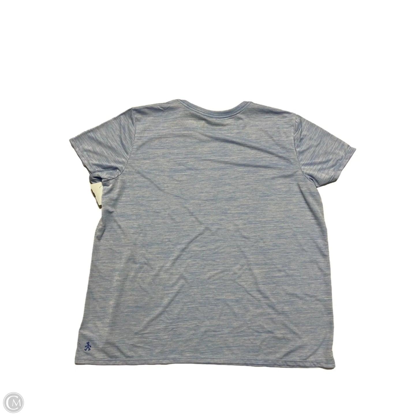 Athletic Top Short Sleeve By Life Is Good In Blue, Size: Xl