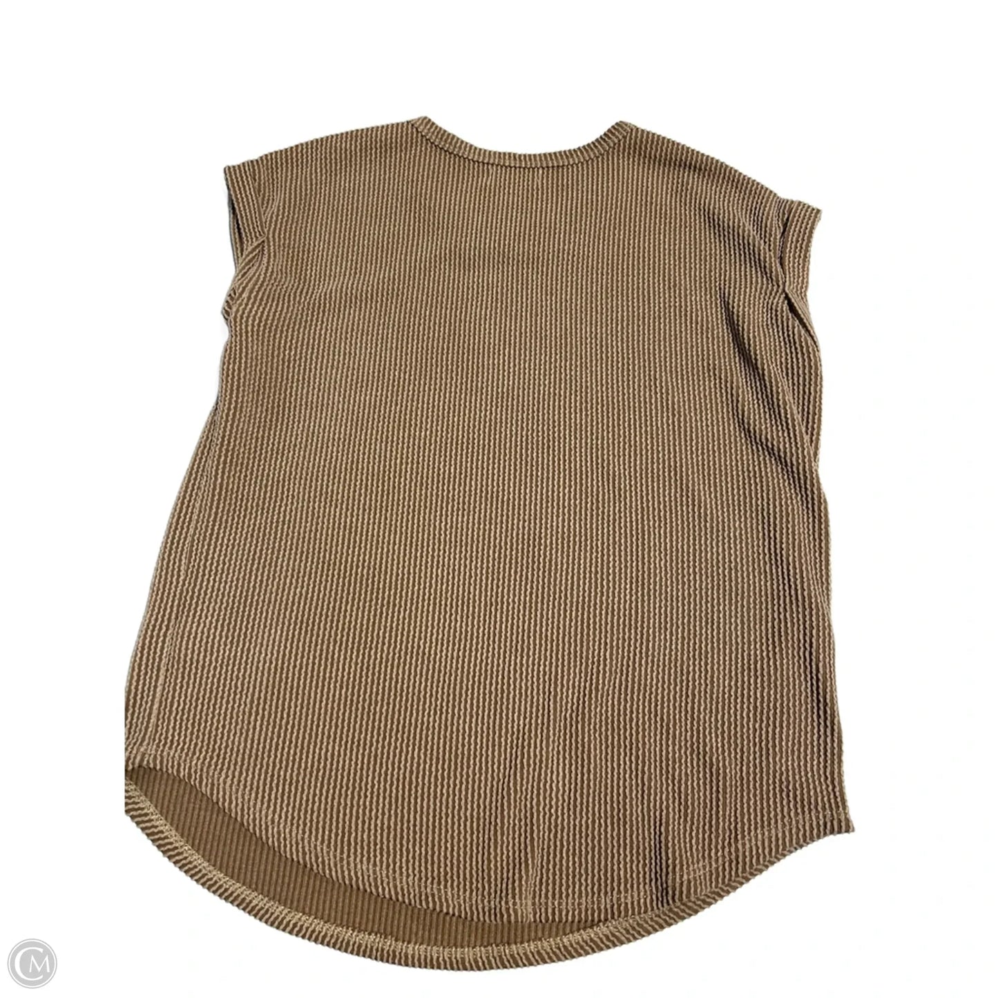 Top Short Sleeve By Maurices In Brown, Size: S