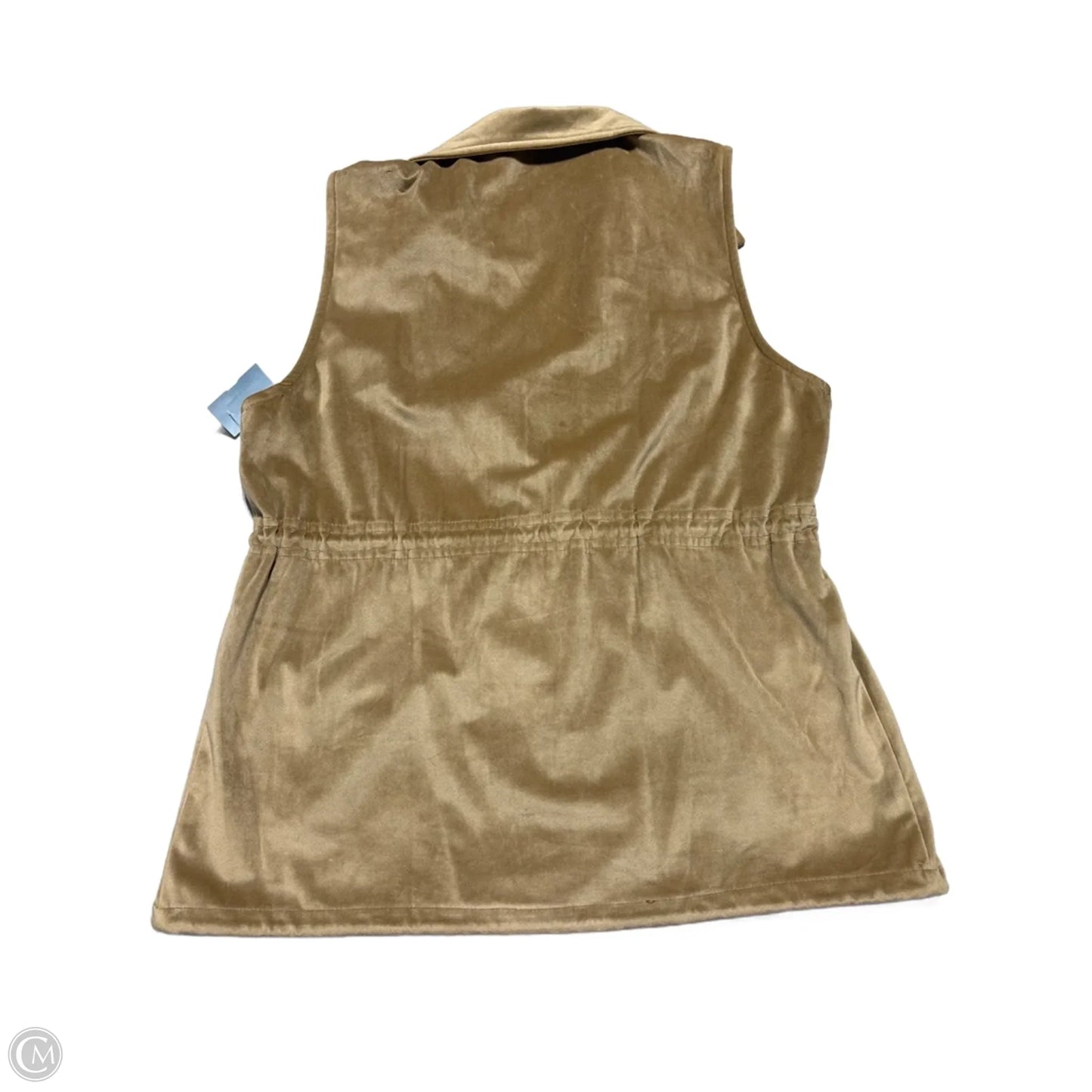 Vest Fleece By Entro In Tan, Size: L