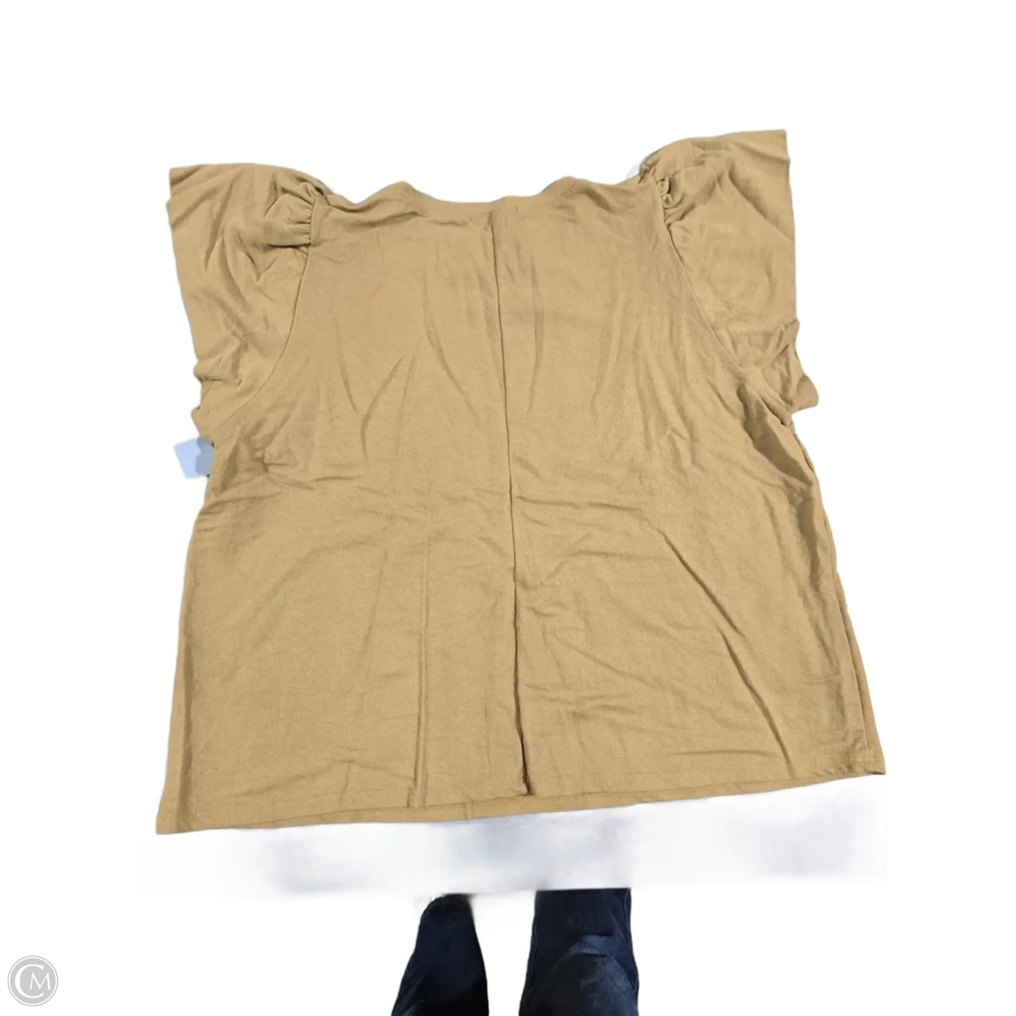 Top Short Sleeve By Tres Bien In Yellow, Size: L