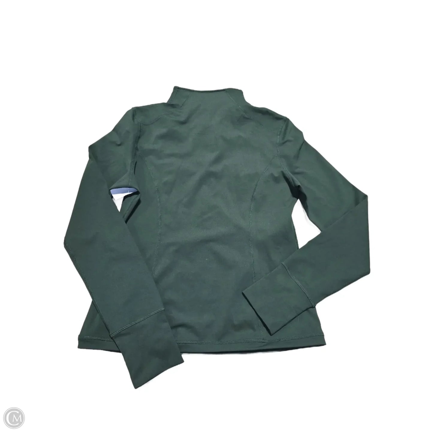 Athletic Top Long Sleeve Collar By Zyia In Green, Size: Xl