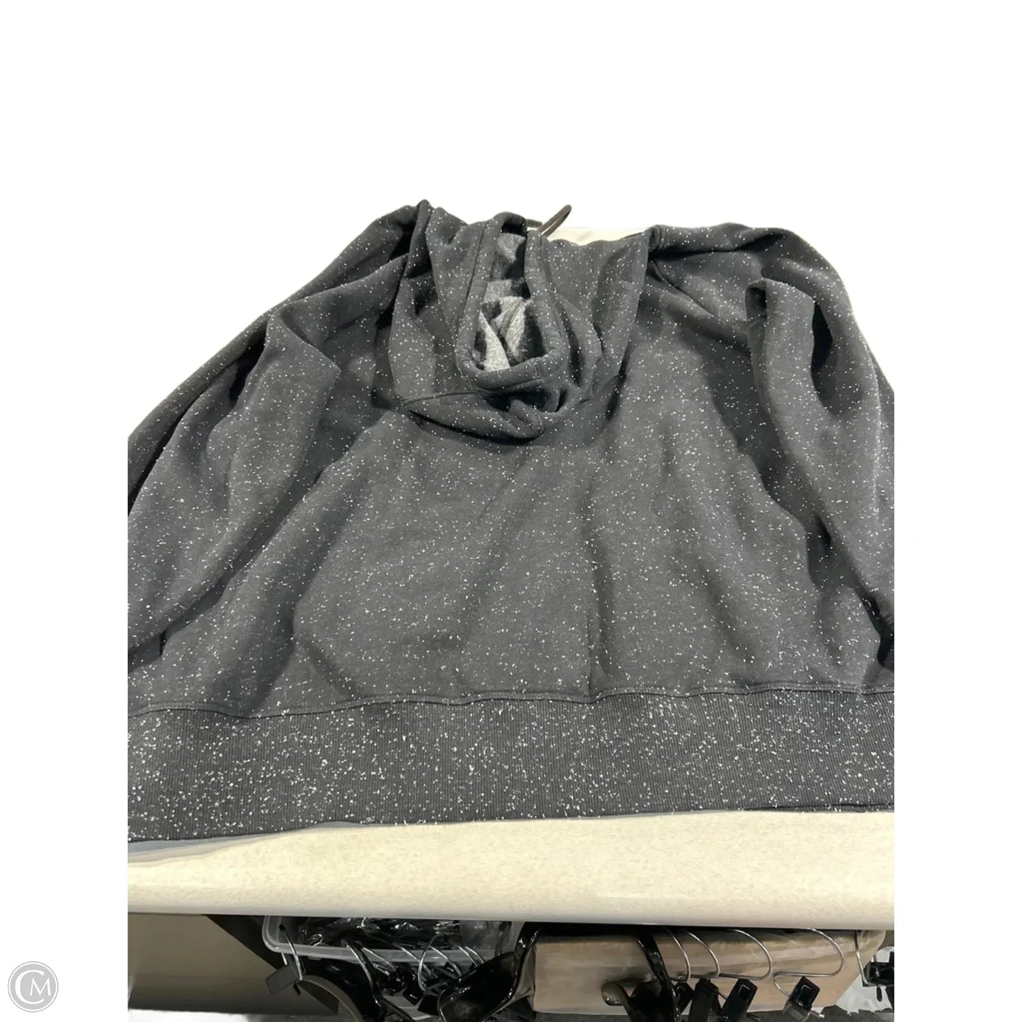 Sweatshirt Hoodie By Under Armour In Black & White, Size: 1x