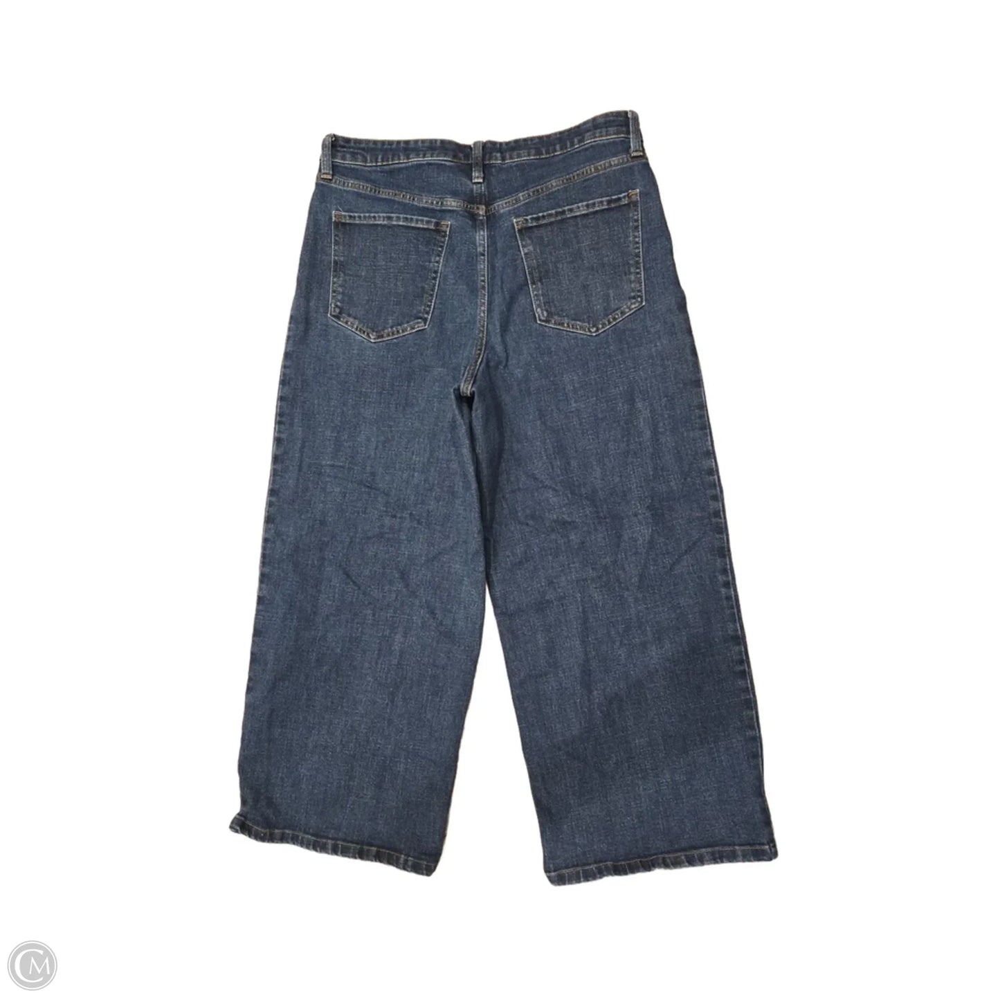 Jeans Wide Leg By Banana Republic In Blue Denim, Size: 12