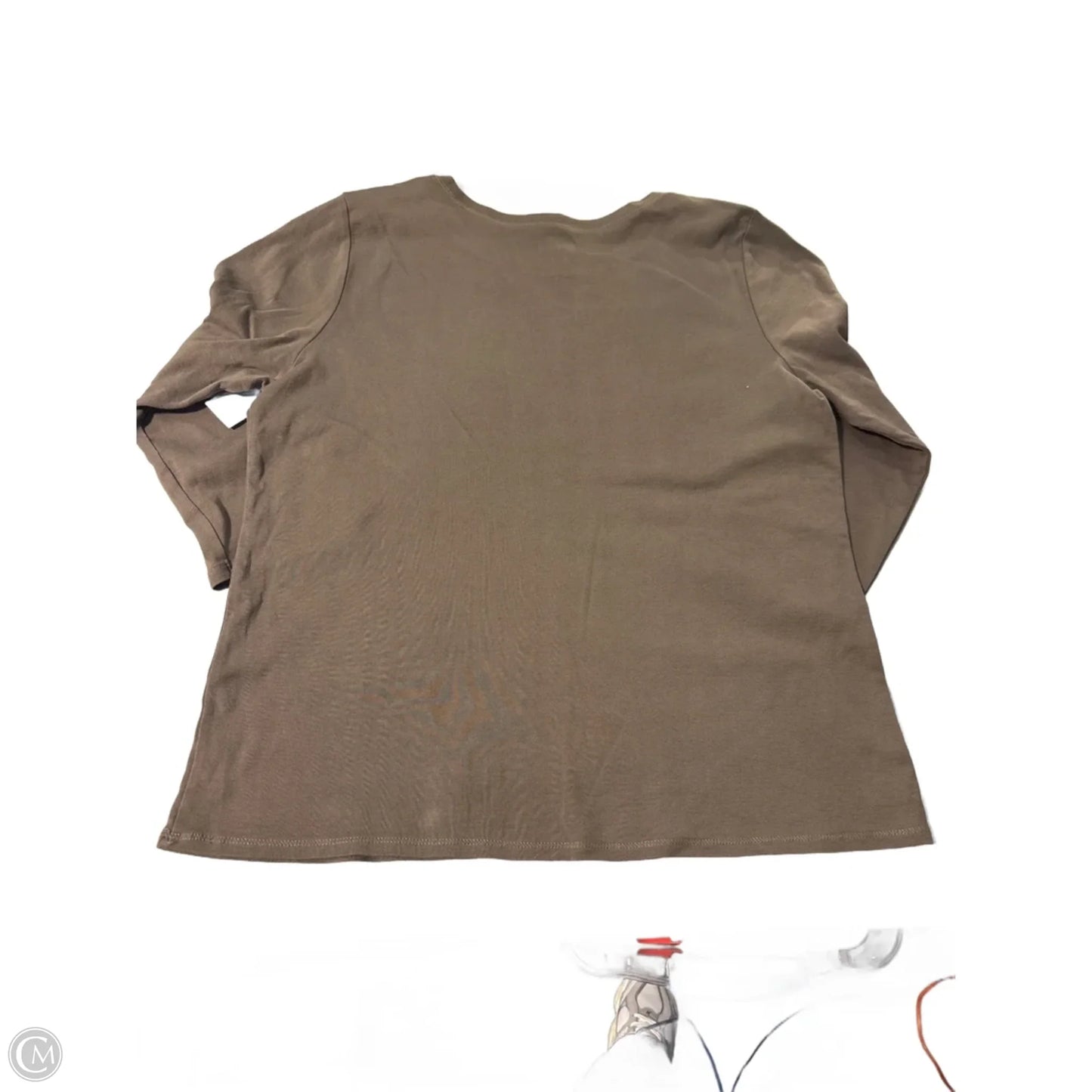 Top Long Sleeve By J. Jill In Brown, Size: Xl