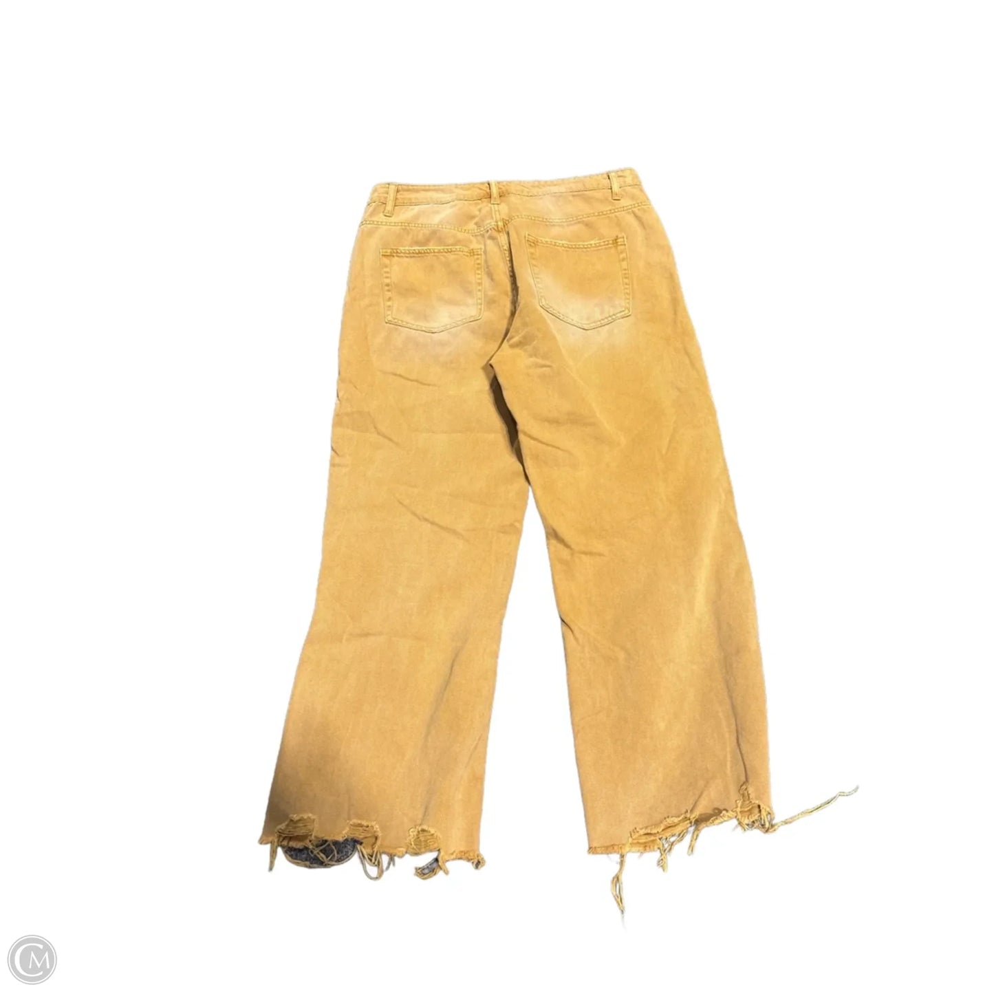 Jeans Wide Leg By Vervet In Yellow, Size: 12