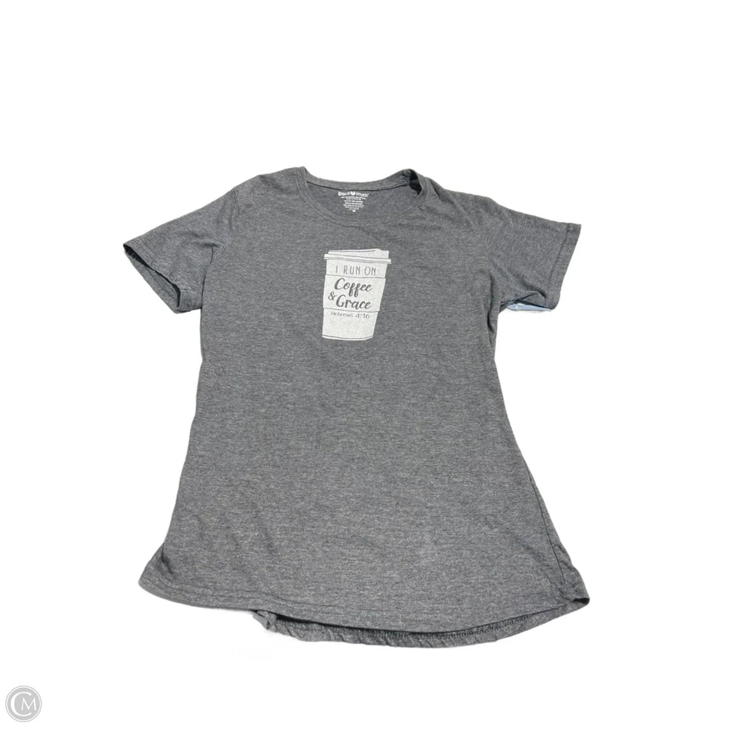 Top Short Sleeve Basic By Cmc In Grey, Size: M