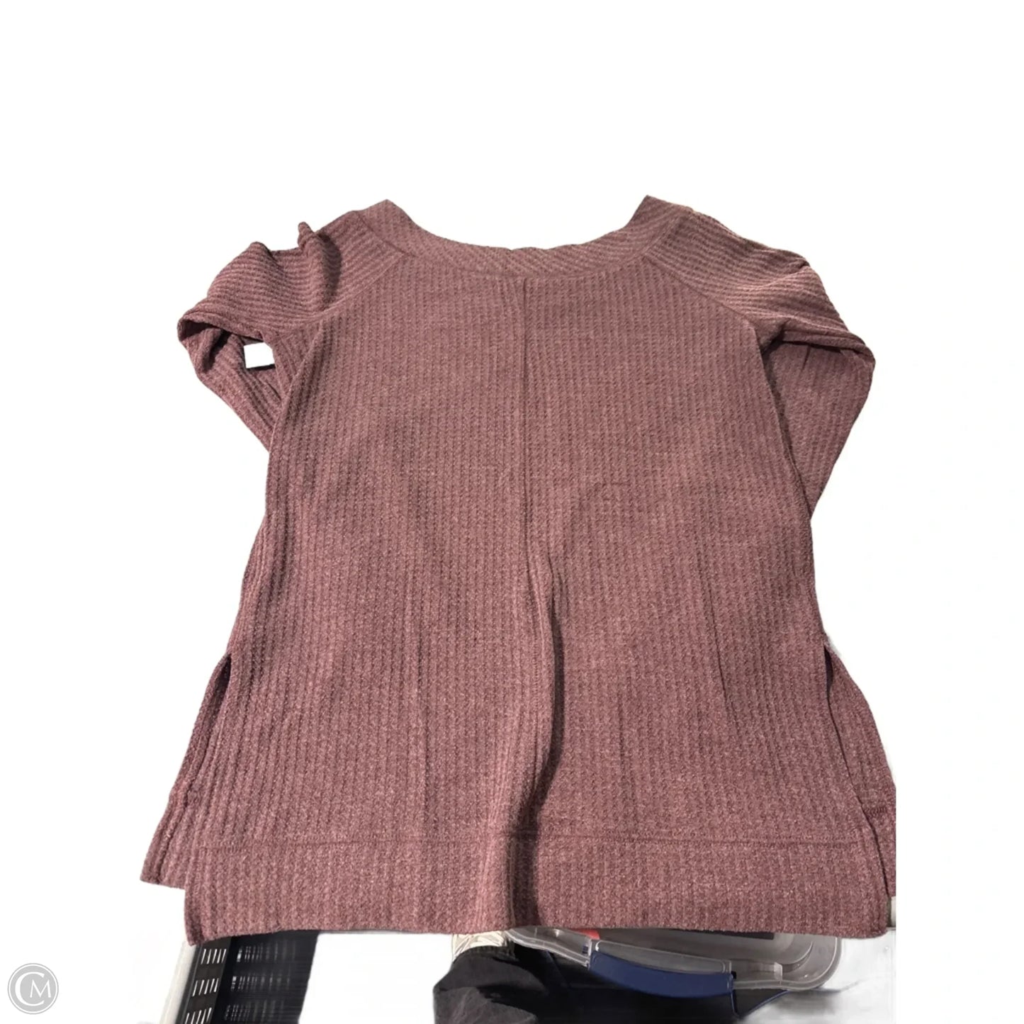 Top Long Sleeve By Wishlist In Brown, Size: L