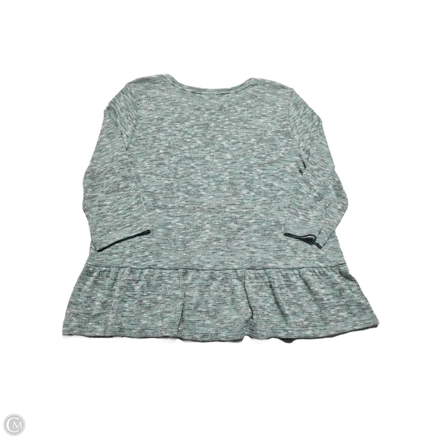 Top 3/4 Sleeve By Cmc In Blue, Size: M