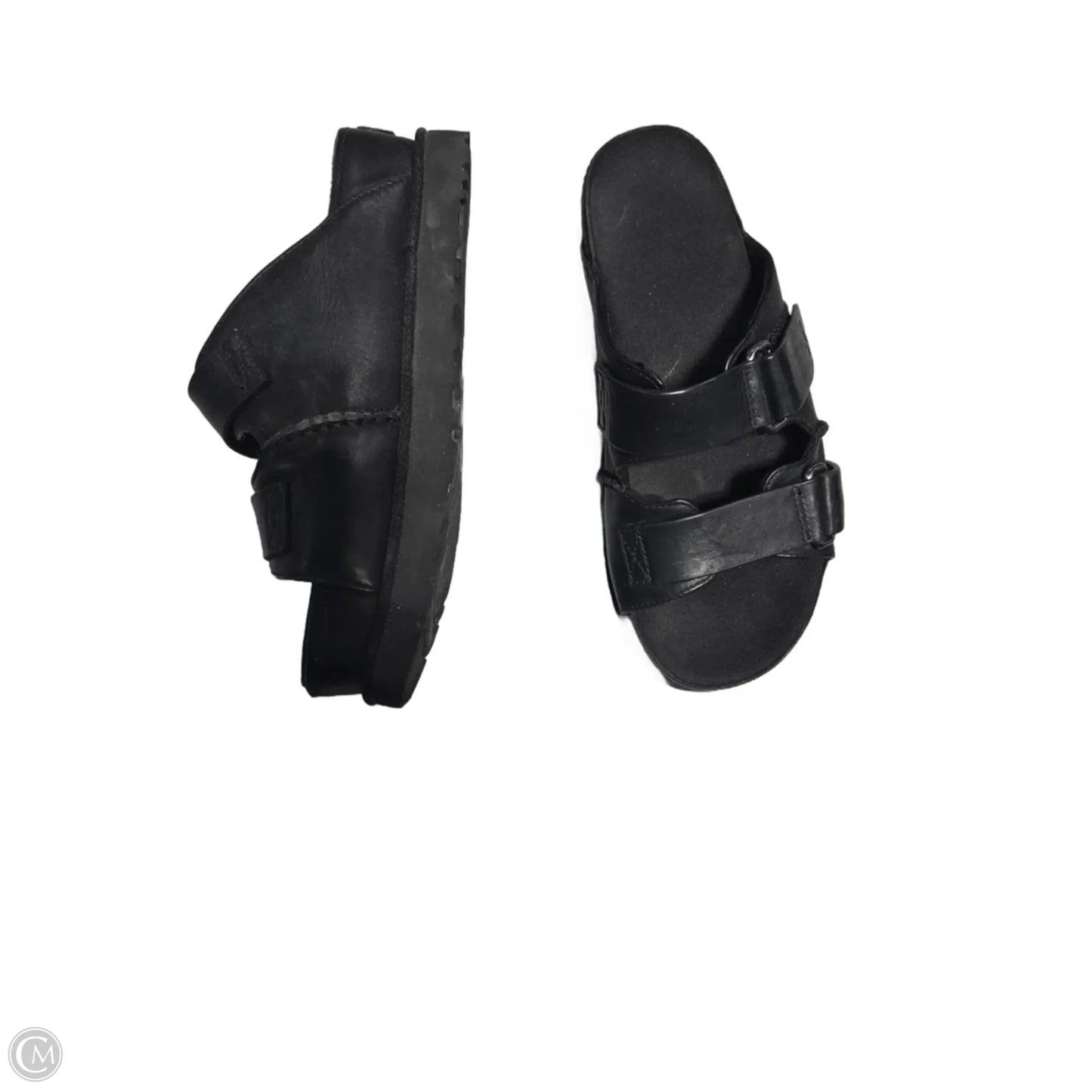 Sandals Designer By Ugg In Black, Size: 8