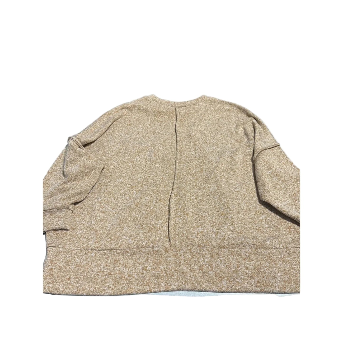 Top Long Sleeve By Zenana In Tan, Size: 1x