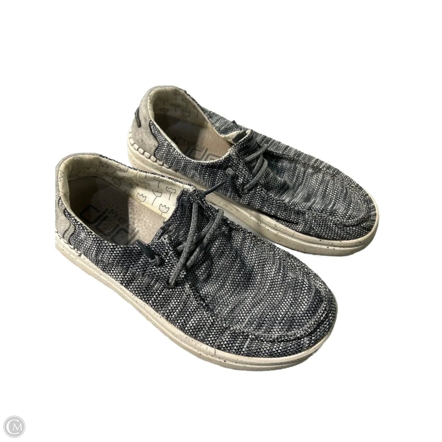 Shoes Flats By Hey Dude In Grey, Size: 7