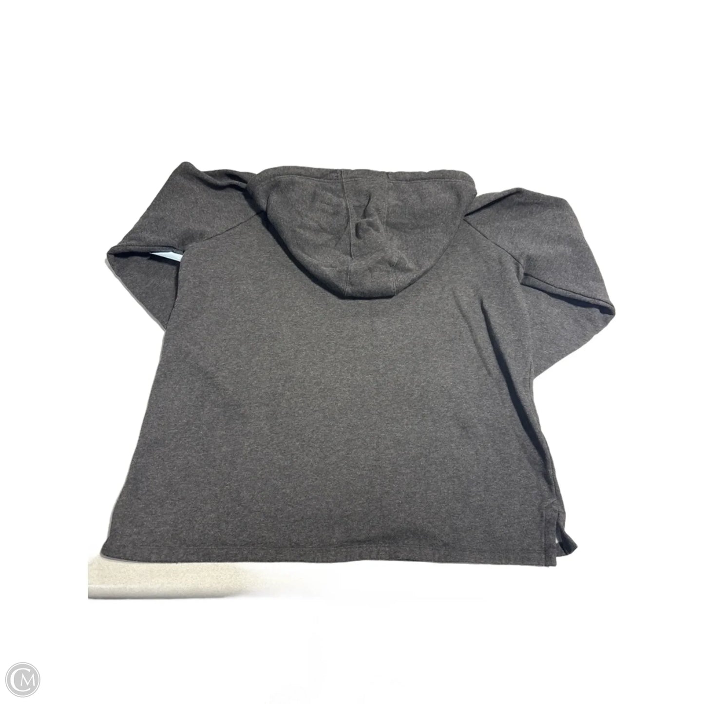 Athletic Sweatshirt Hoodie By Under Armour In Grey, Size: L