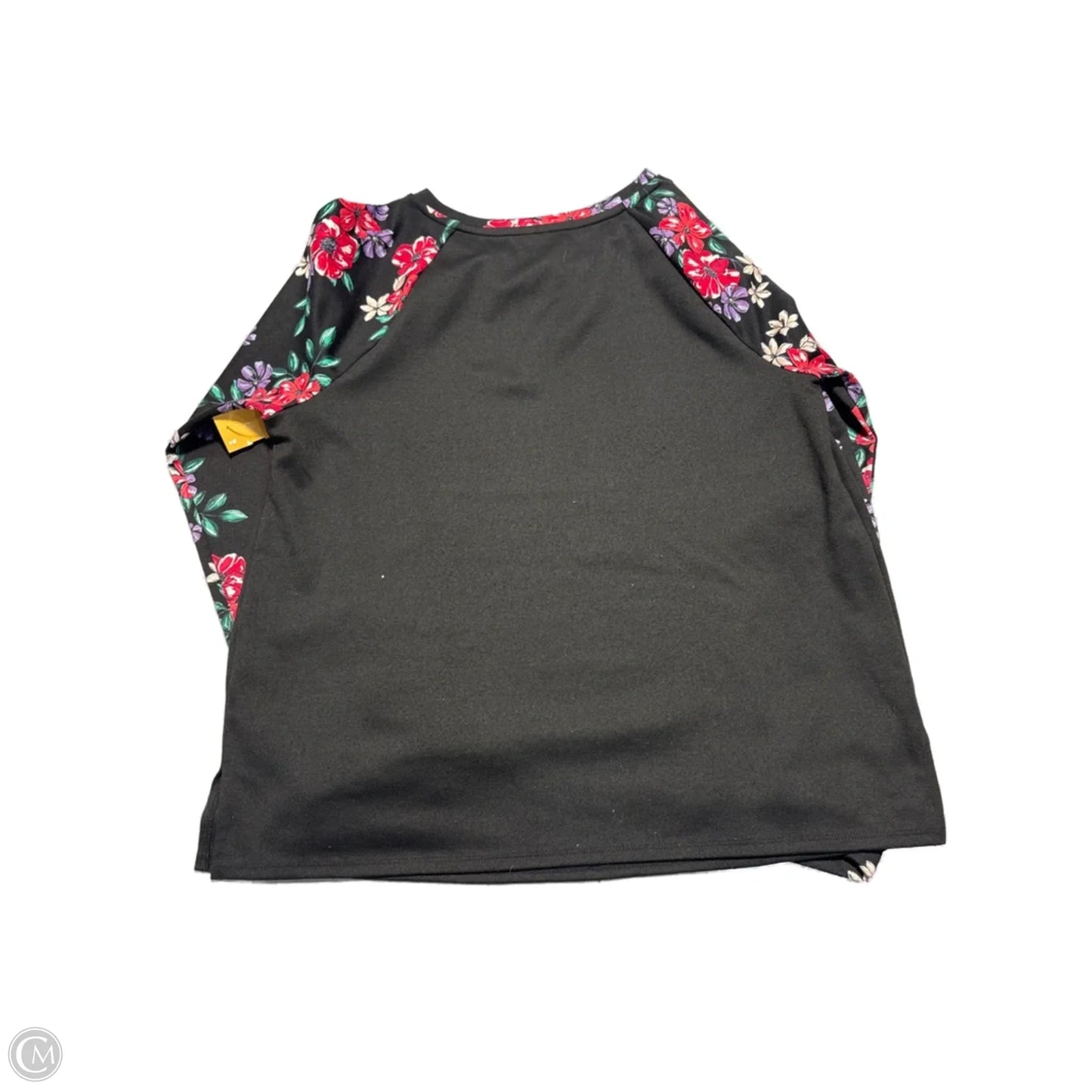 Top Long Sleeve By Elle In Floral Print, Size: L