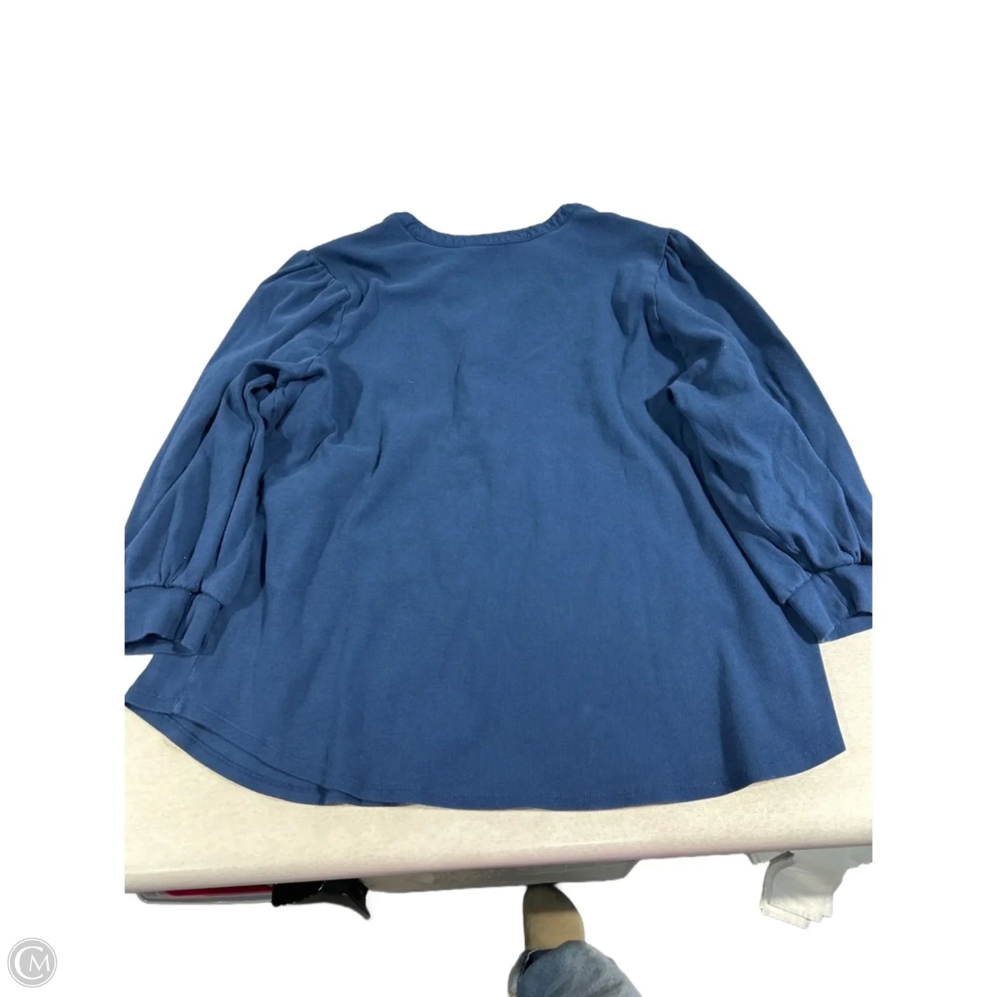 Top 3/4 Sleeve By Lc Lauren Conrad In Blue, Size: 2x