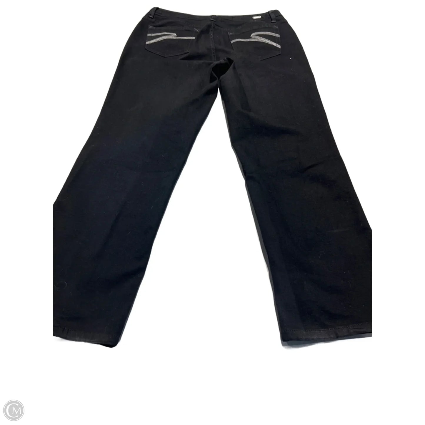 Jeans Straight By Tribal In Black, Size: 12