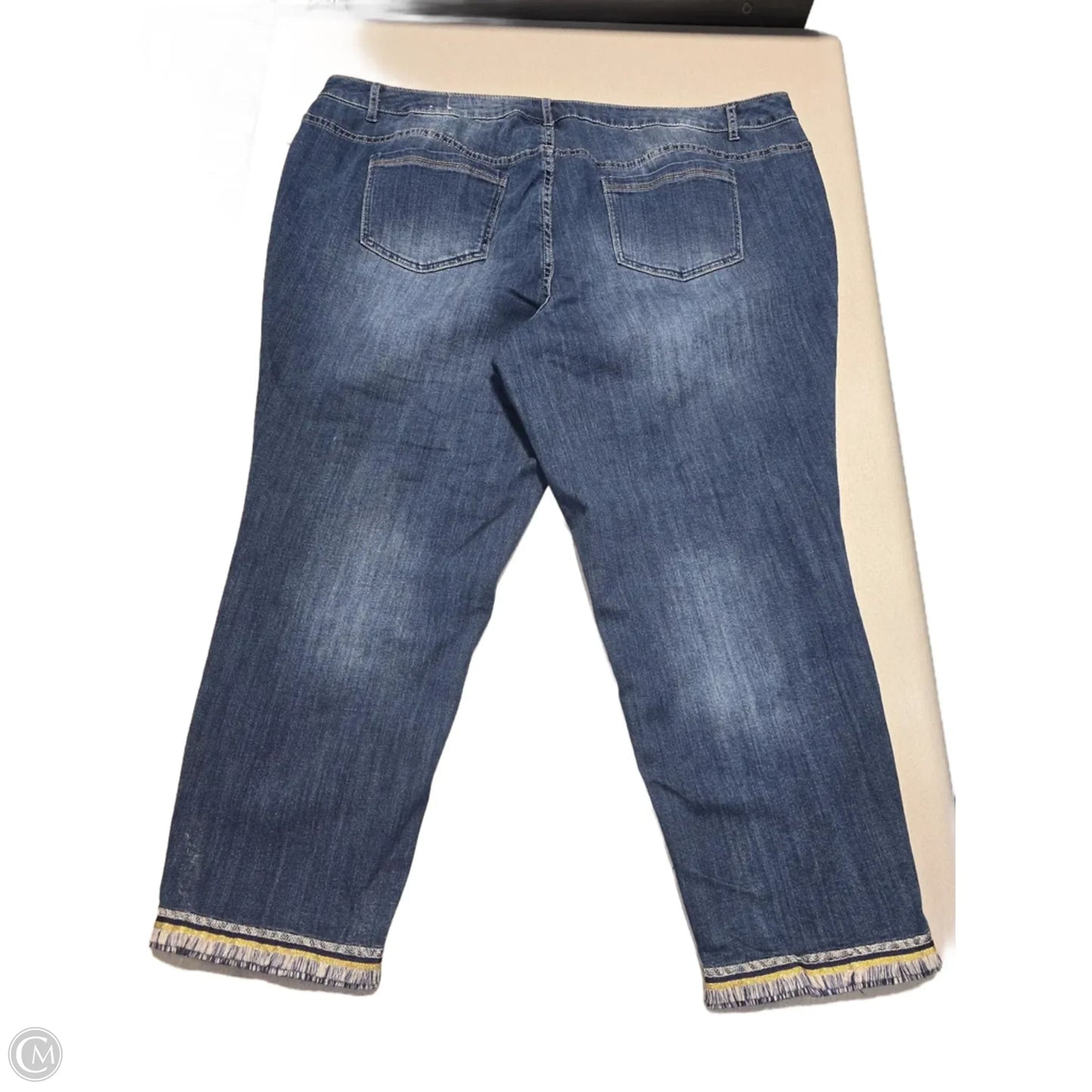 Jeans Straight By Cj Banks In Blue Denim, Size: 24
