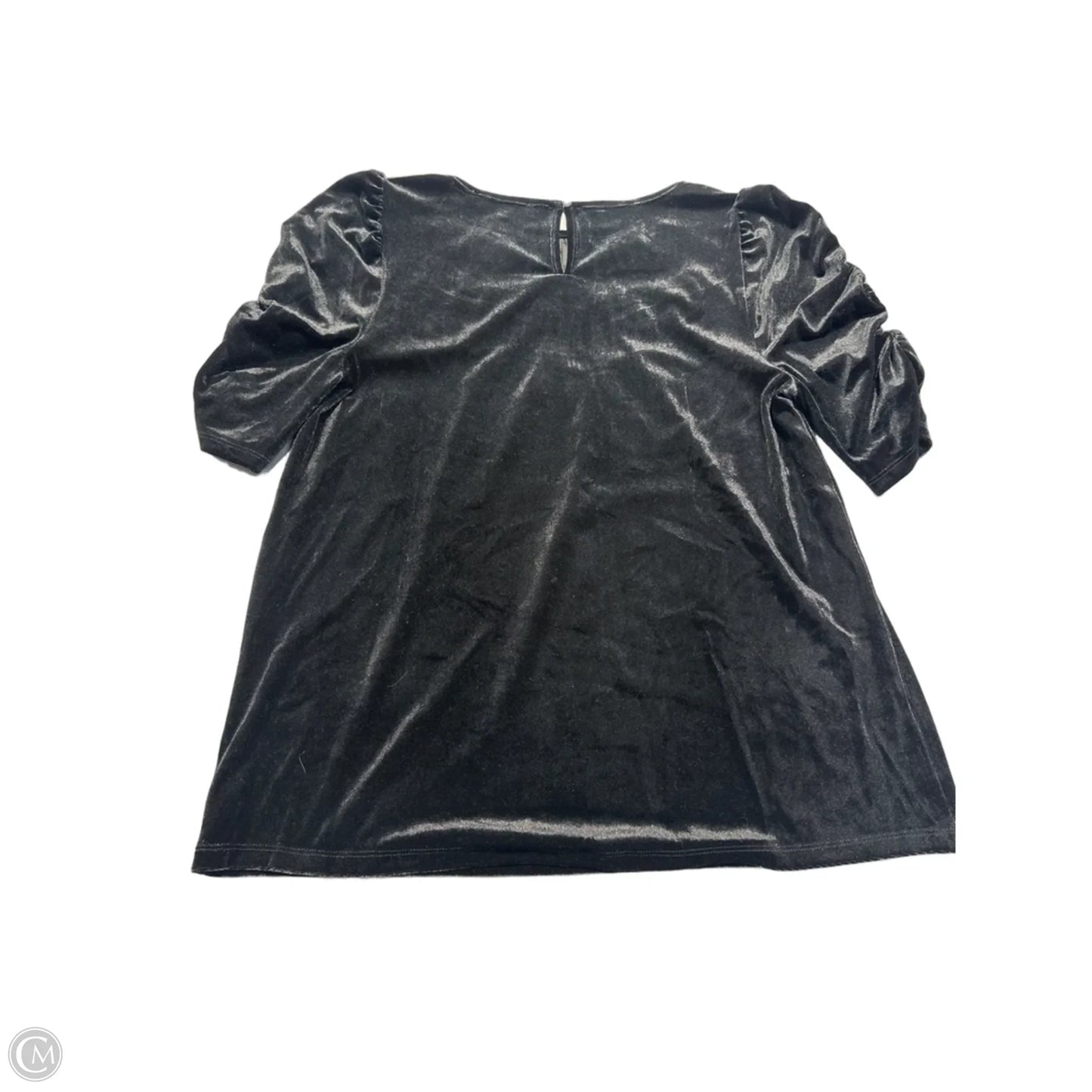 Top Short Sleeve By Loft In Black, Size: S