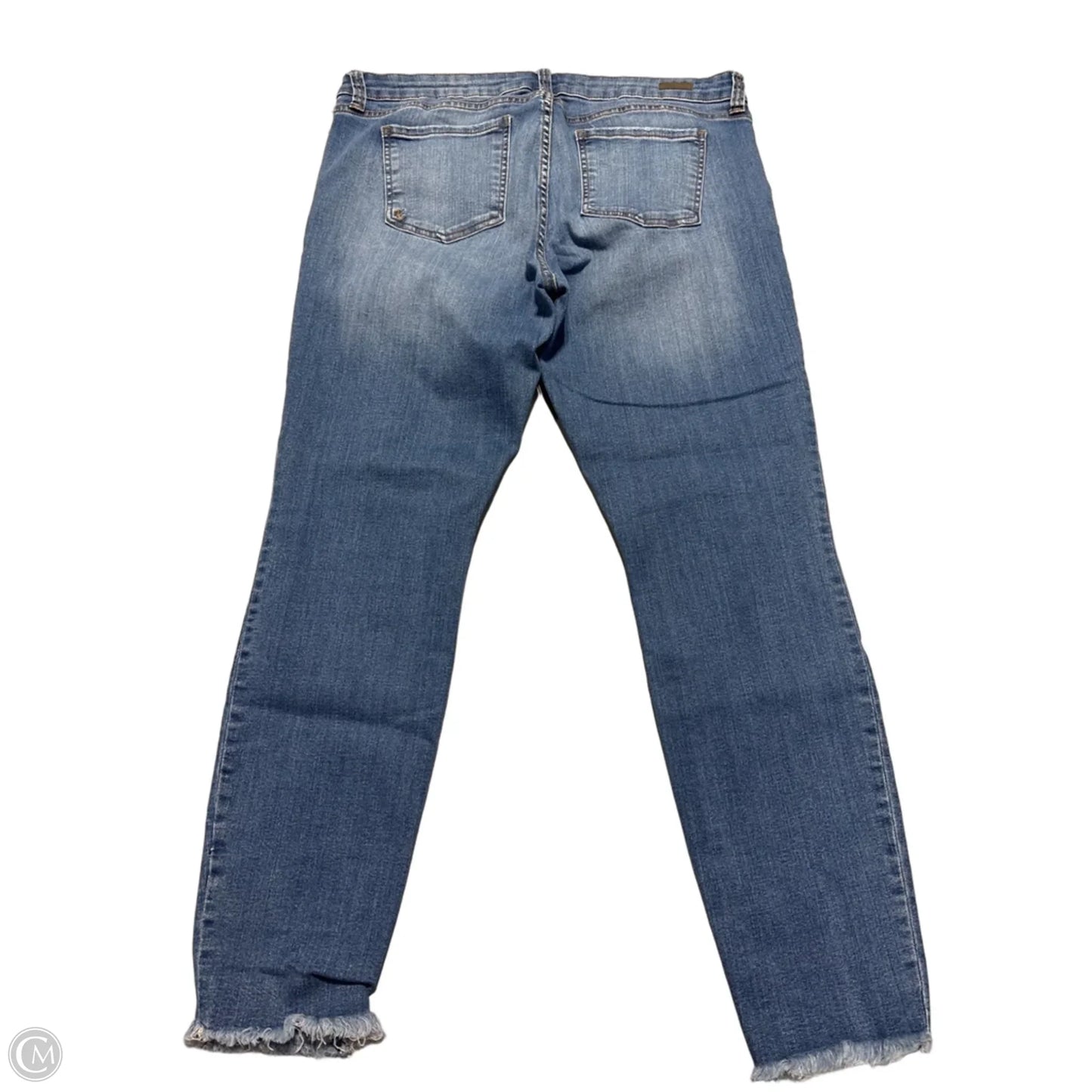Jeans Straight By Kut In Blue Denim, Size: 16