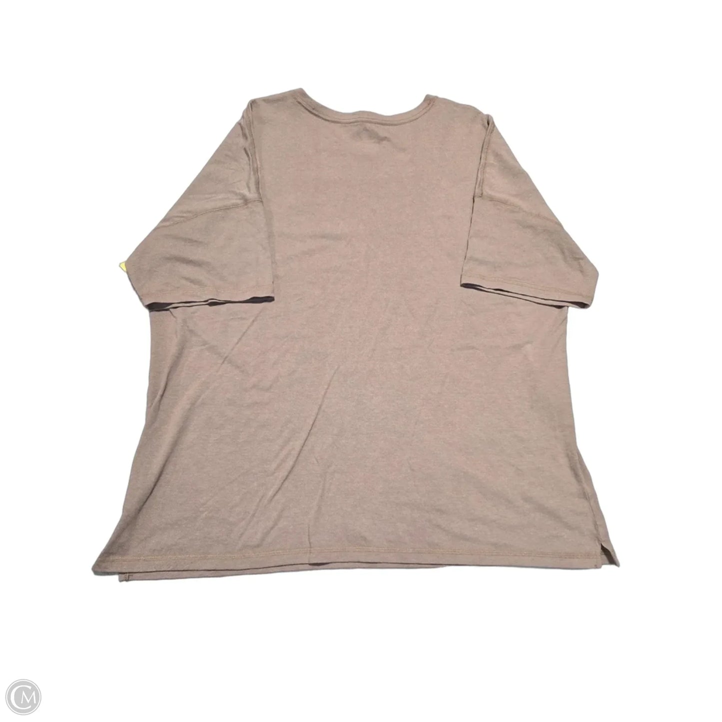 Top Short Sleeve By Pink In Brown, Size: Xl