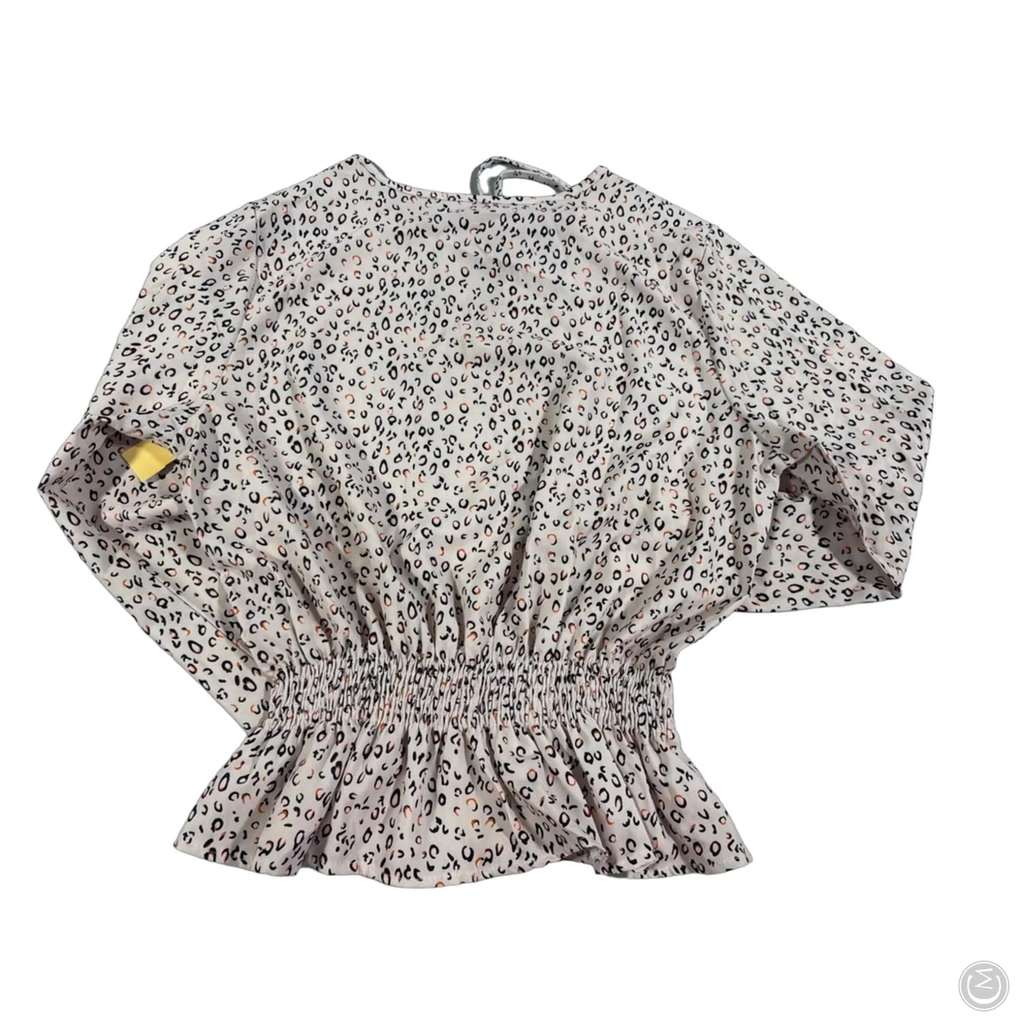 Blouse Long Sleeve By Cmc In Animal Print, Size: M