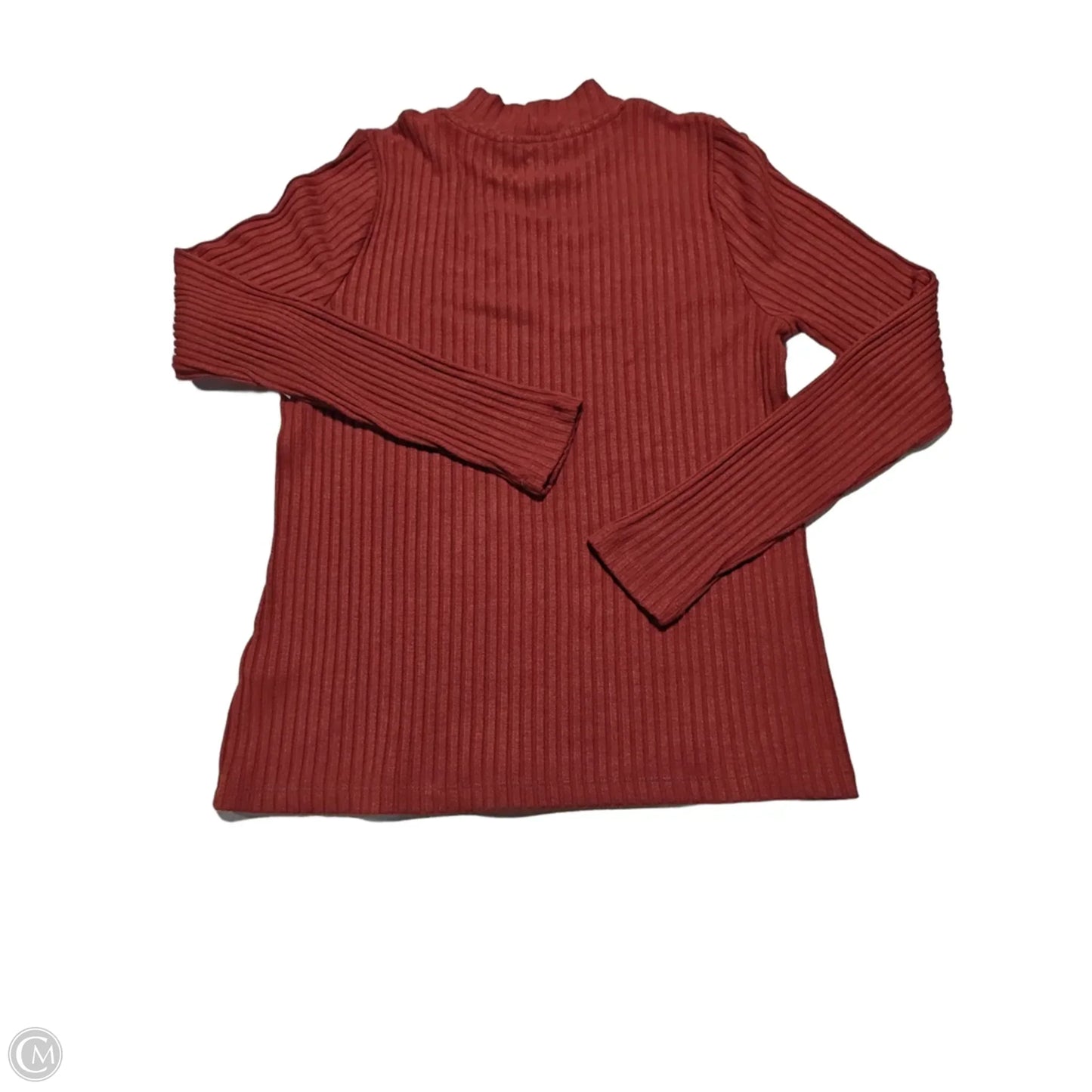 Top Long Sleeve By Liverpool In Orange, Size: L