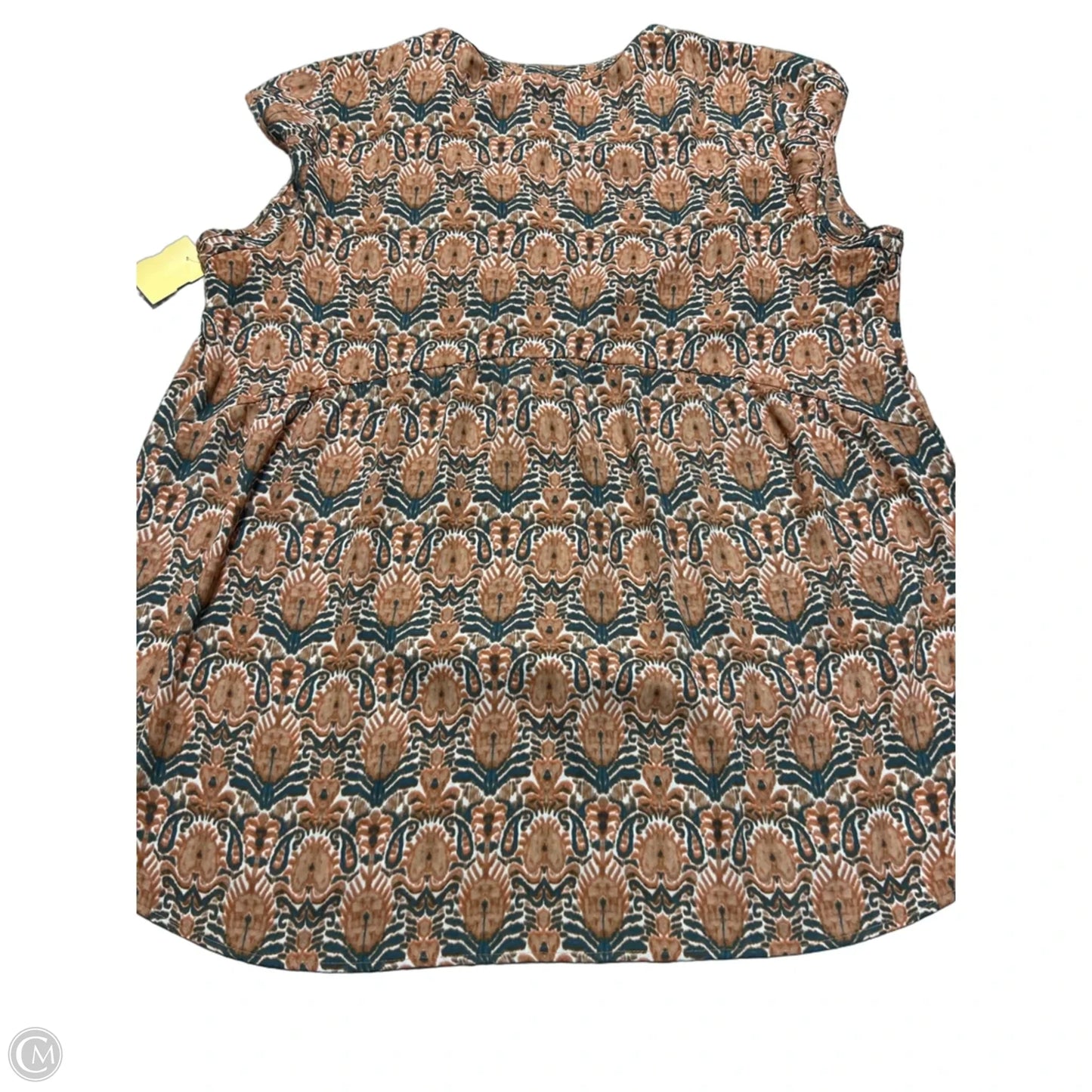 Blouse Short Sleeve By Dr2 In Orange, Size: Xl