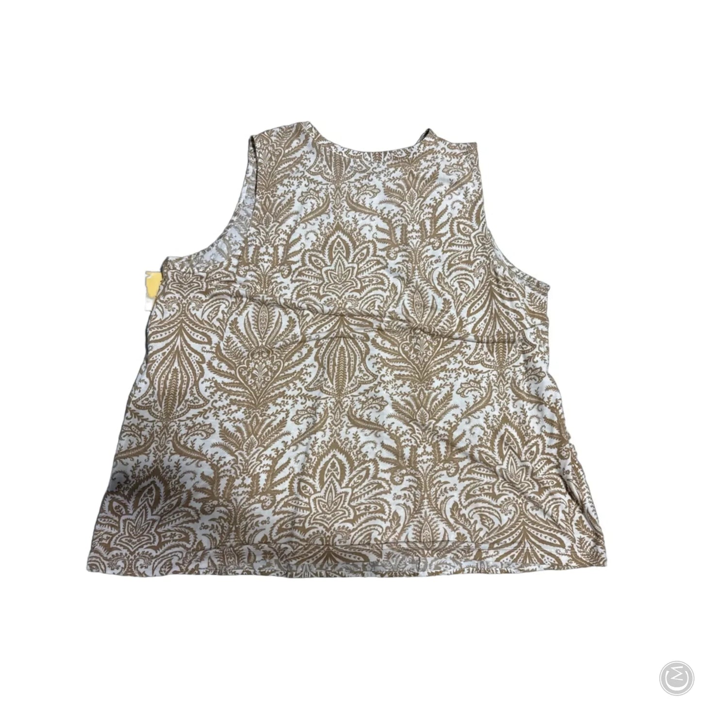 Tank Top By Loft In Brown & White, Size: Xl