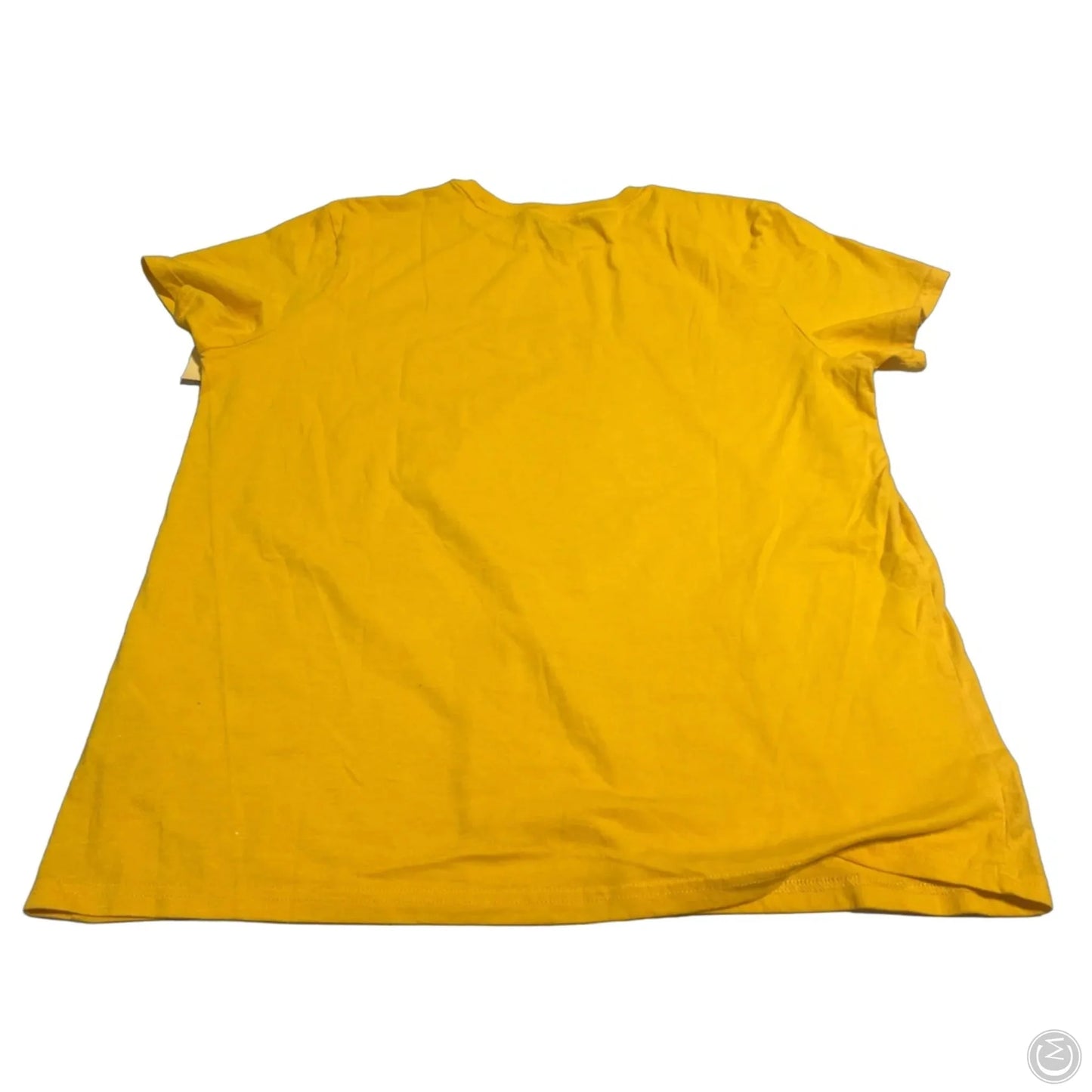 Top Short Sleeve By Cmc In Yellow, Size: Xl