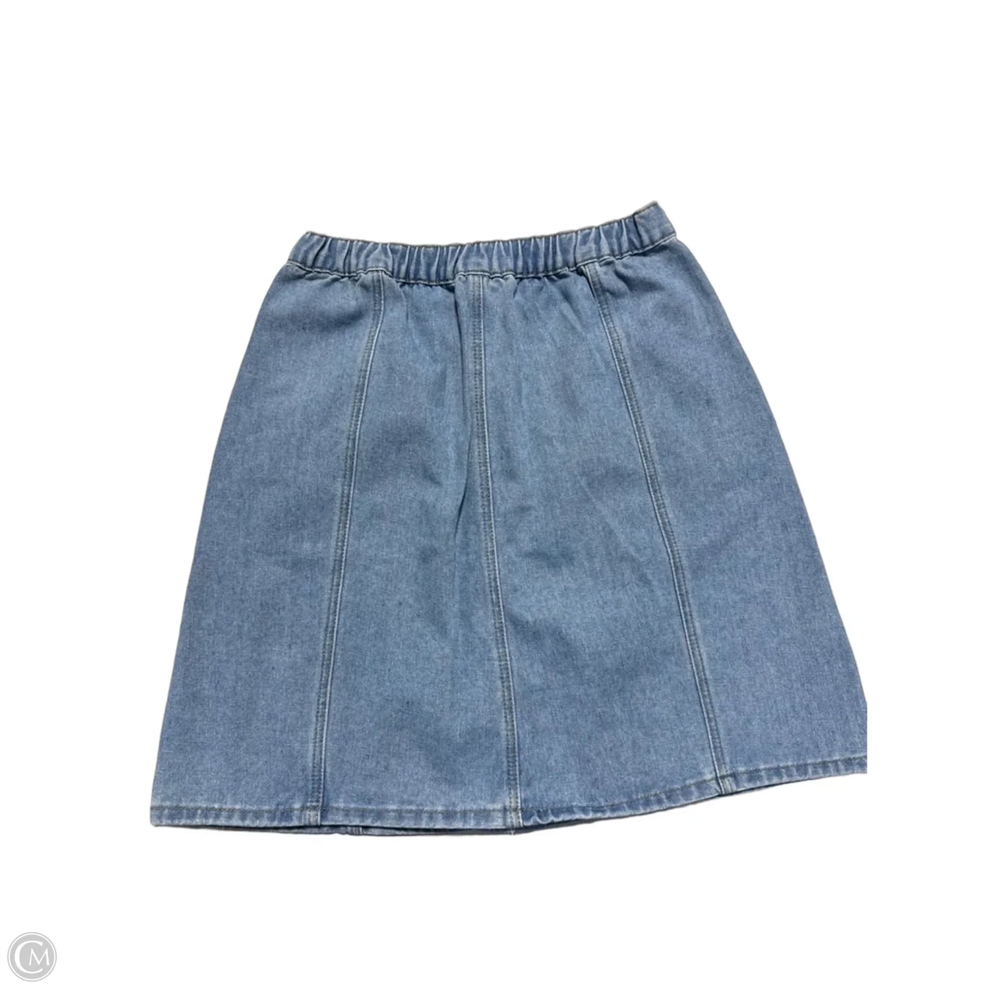 Skirt Midi By Allegra K In Blue Denim, Size: S