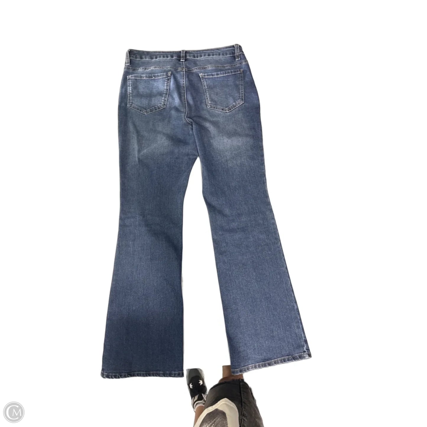 Jeans Straight By D Jeans In Blue Denim, Size: 12