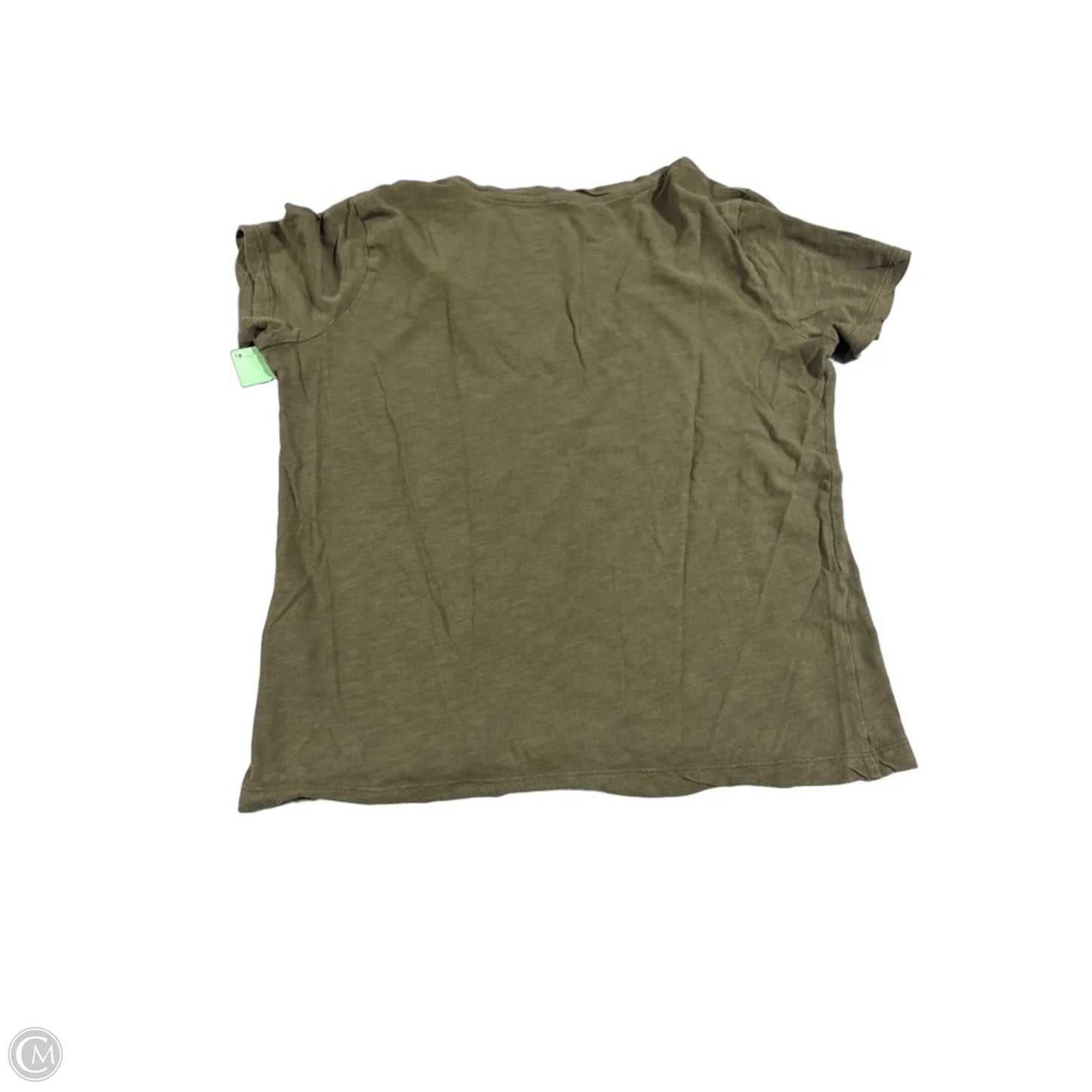 Top Short Sleeve Basic By Madewell In Green, Size: S