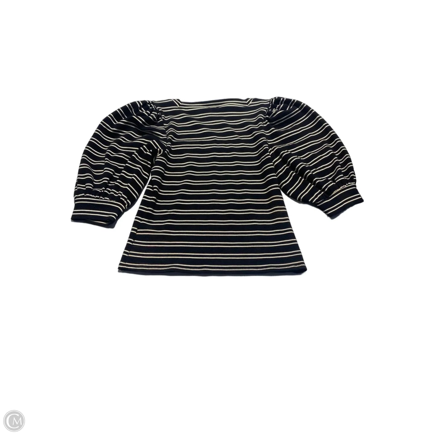Top Short Sleeve By Express In Black & Tan, Size: S